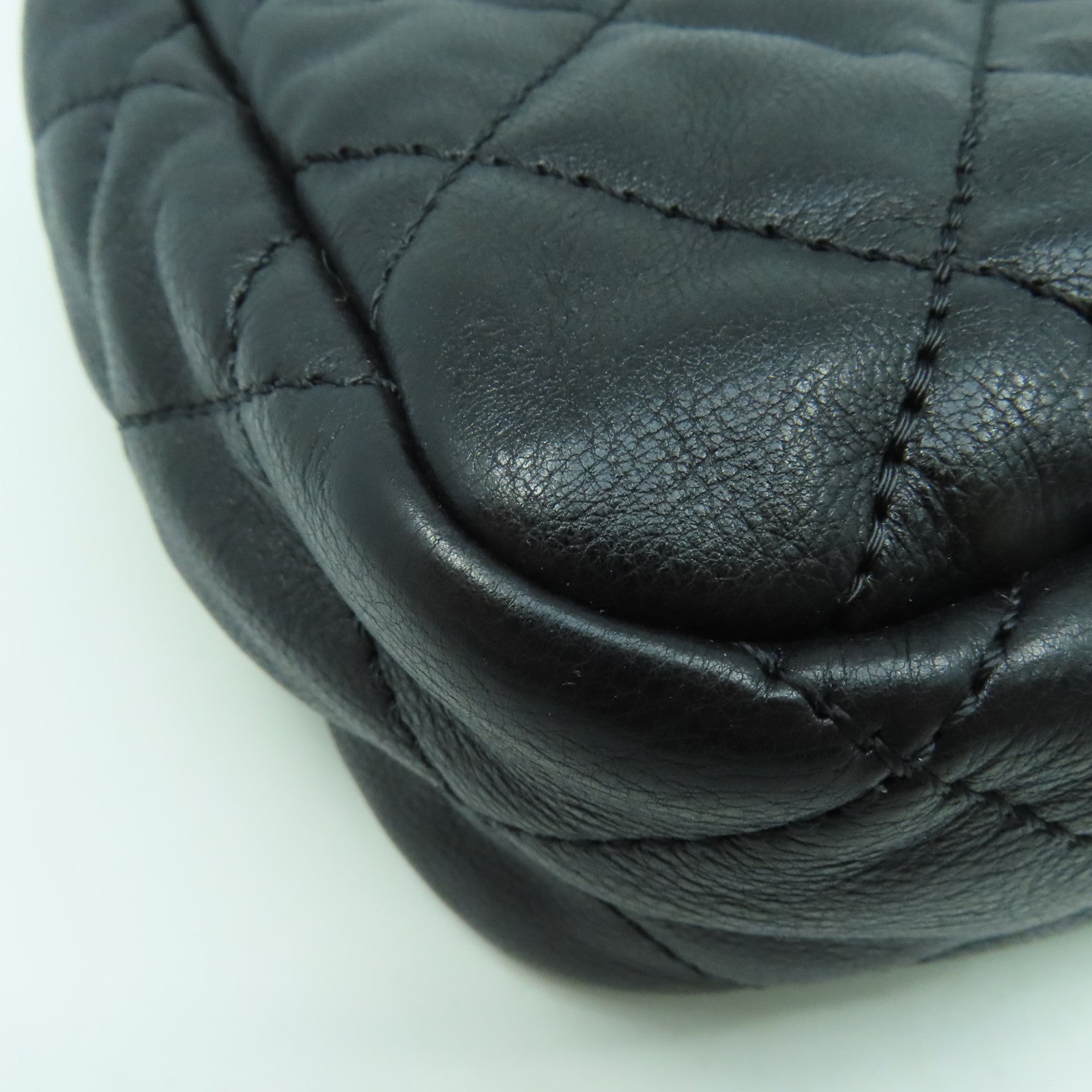 CHANEL 【激減優惠】菱格牛皮皮革Chain Shoulder Bag金扣鏈帶肩背袋黑色