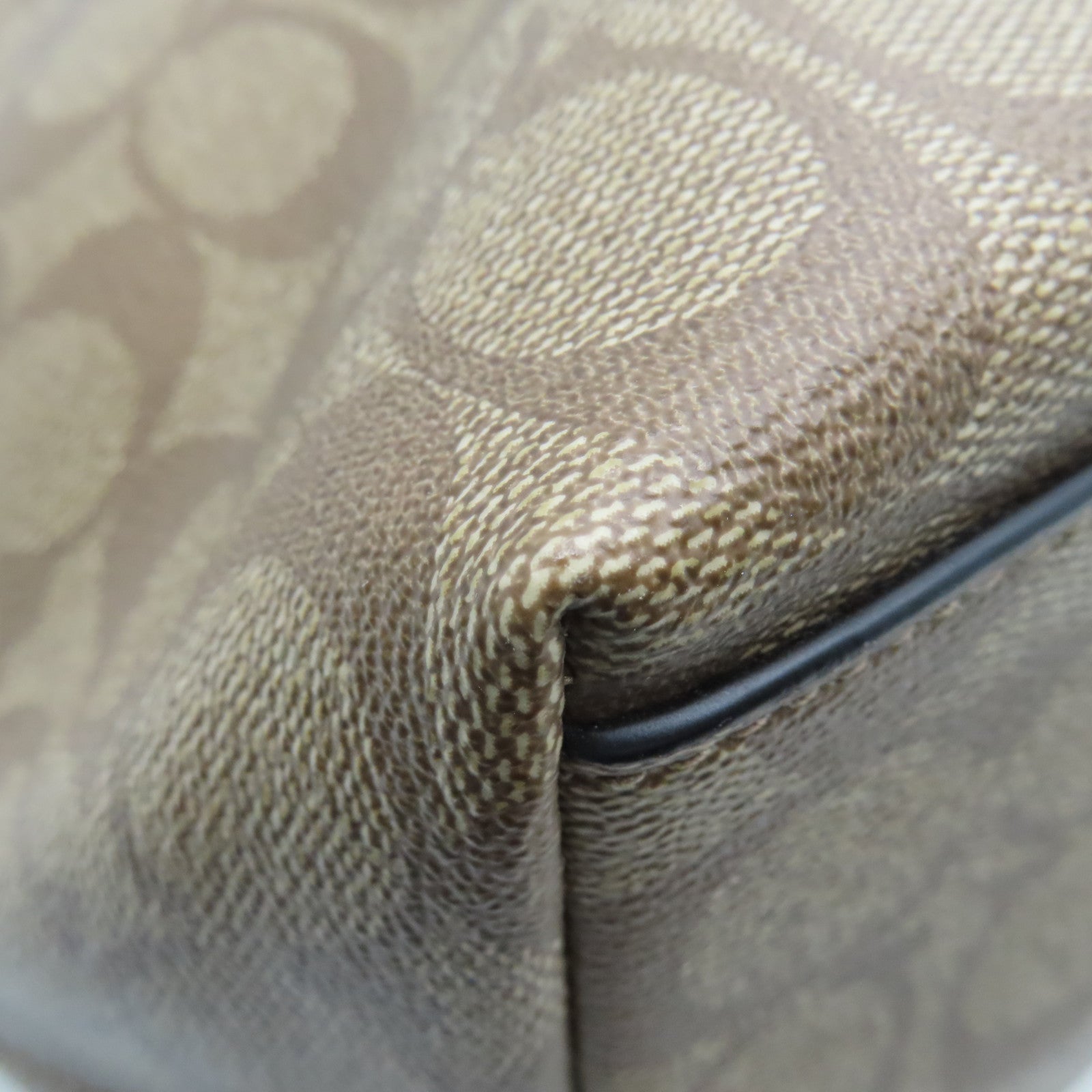 COACH 塗層帆布Tote Bag手挽袋啡色/藍色