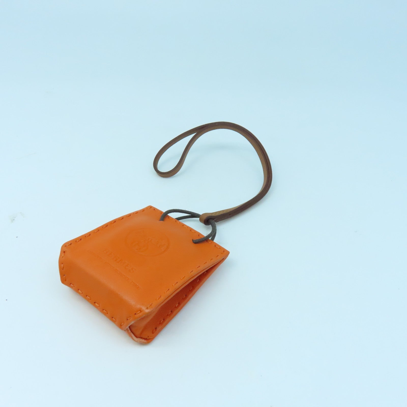 HERMES  Milo皮革/Swift皮革Orange Bag Charm掛飾橙色