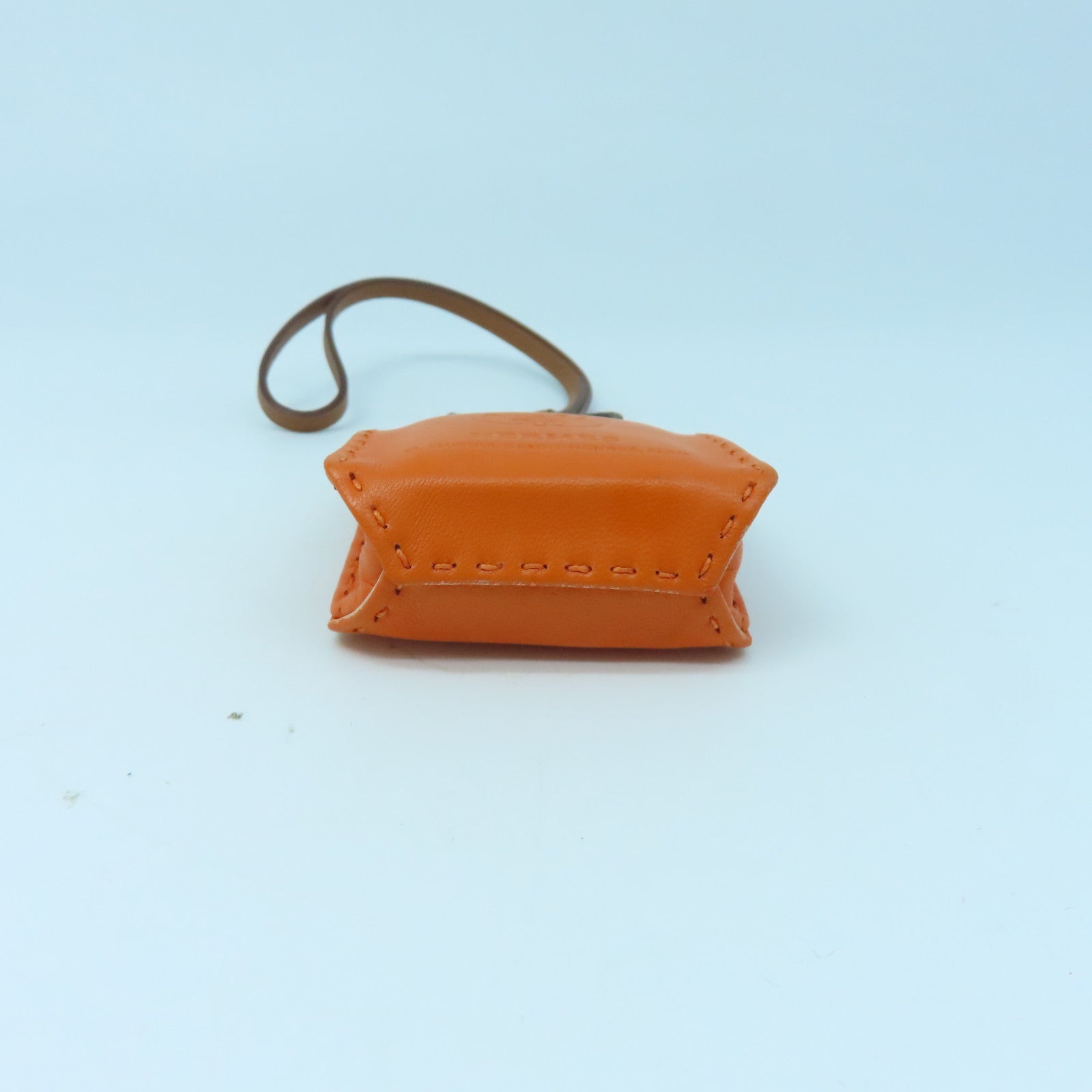 HERMES  Milo皮革/Swift皮革Orange Bag Charm掛飾橙色
