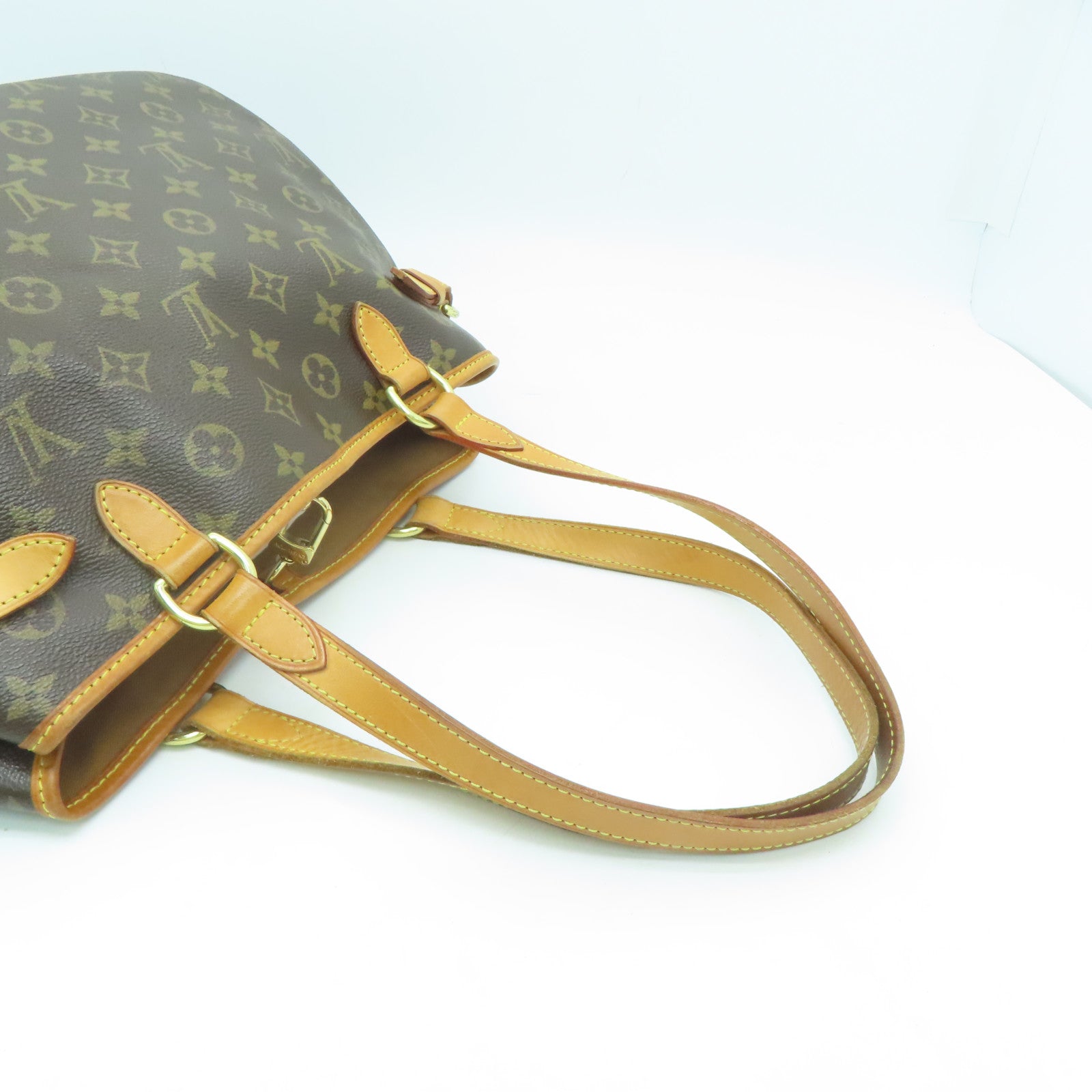 LOUIS VUITTON Monogram Batignolles Horizontal金扣肩背袋啡色