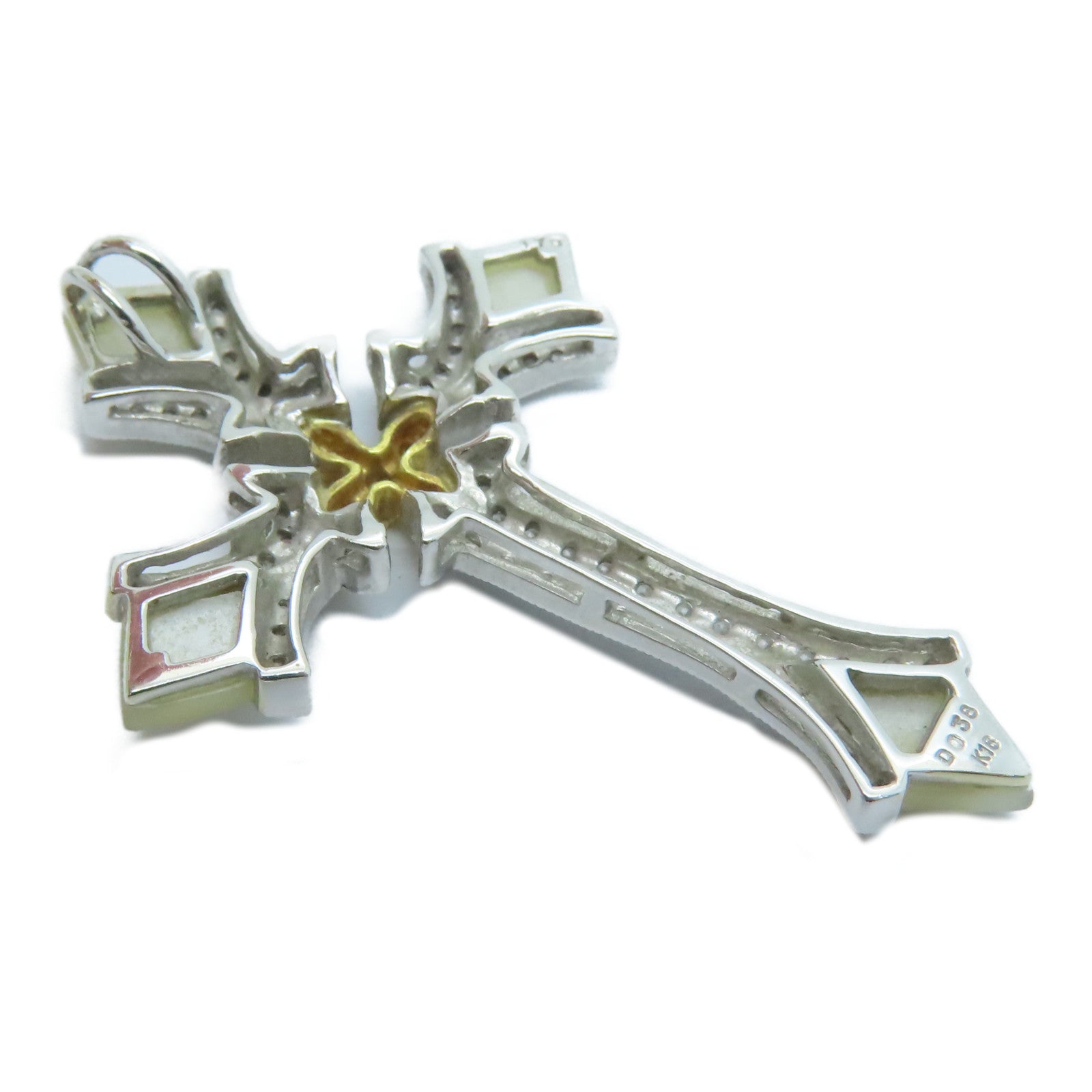 JEWELRY [Sharp Discount] 18K White Gold Pendant Top 0.38ct Diamond Pendant