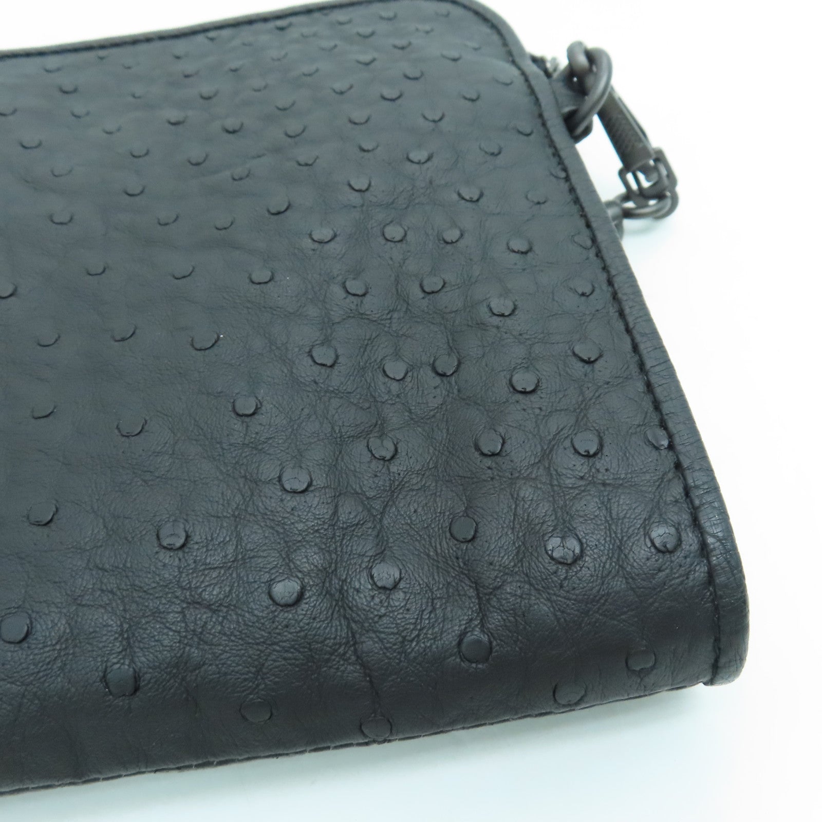 BOTTEGA VENETA 牛皮皮革Clutch Bag手拿包黑色