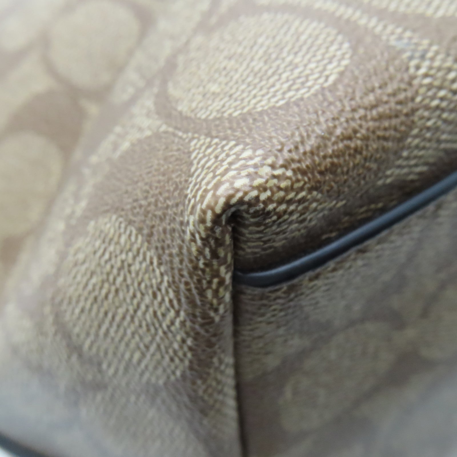 COACH 塗層帆布Tote Bag手挽袋啡色/藍色