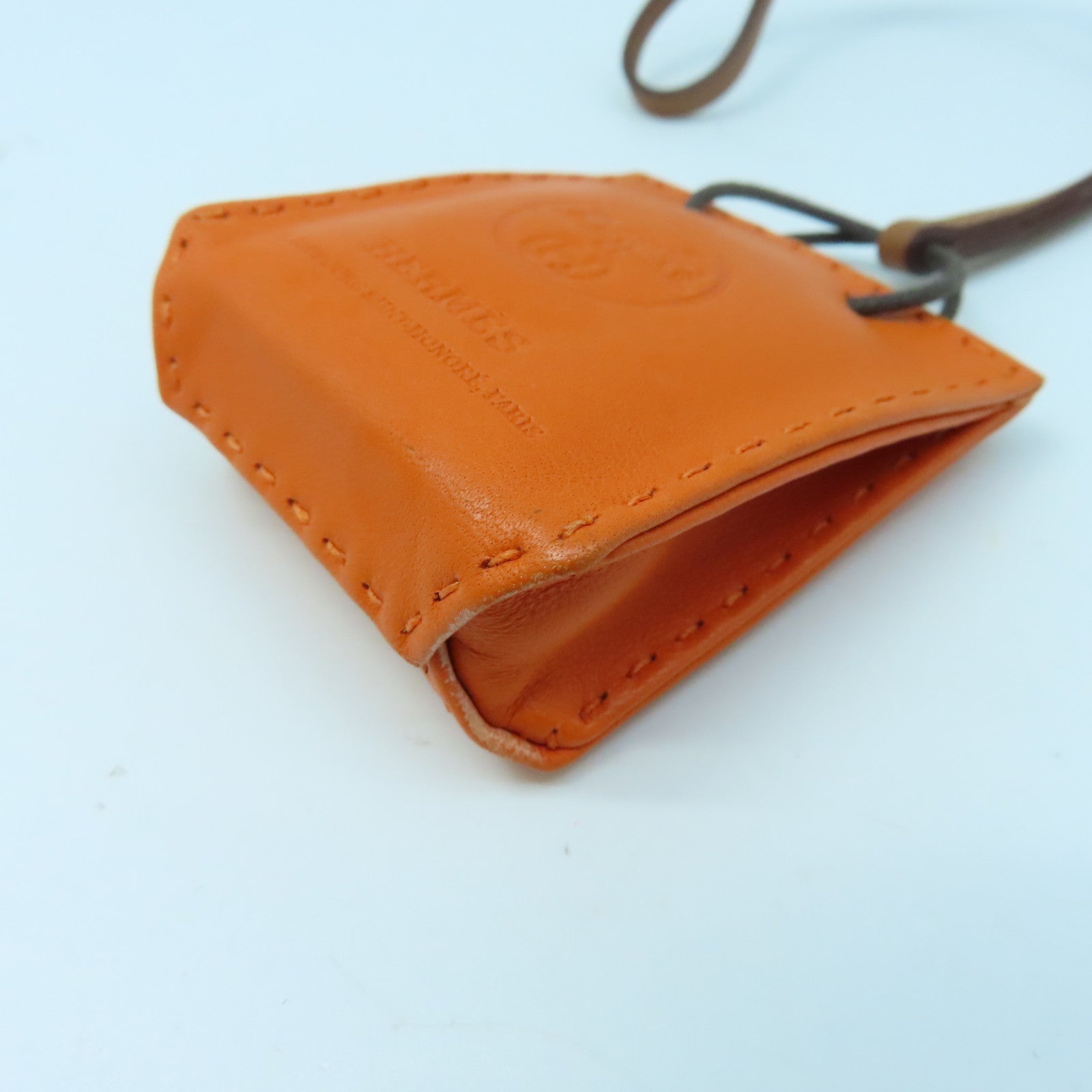 HERMES  Milo皮革/Swift皮革Orange Bag Charm掛飾橙色