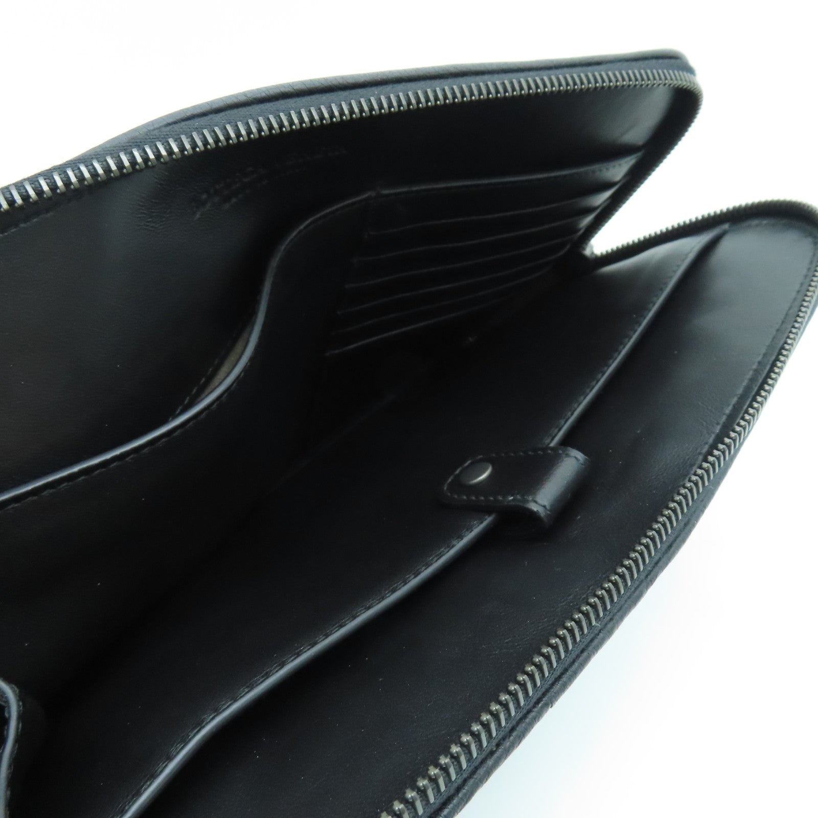 BOTTEGA VENETA 牛皮皮革Clutch Bag手拿包黑色