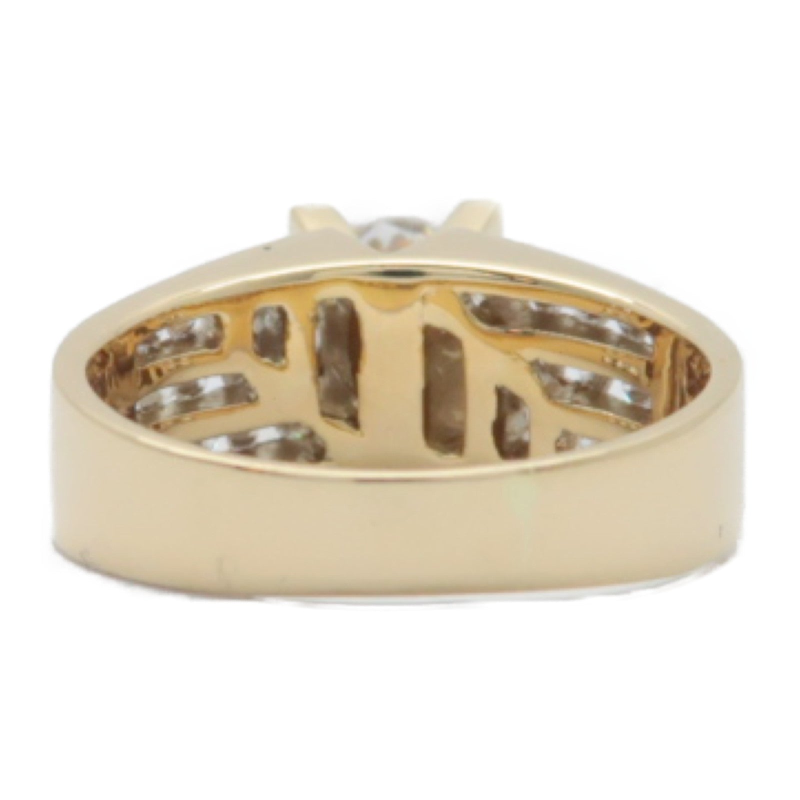 JEWELRY 18K黃金Diamond Ring 0.63ct鑽石戒指US#5