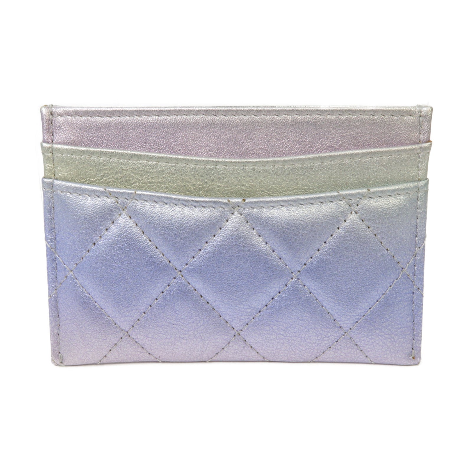 CHANEL 菱格牛皮皮革Card Case卡片套漸層色