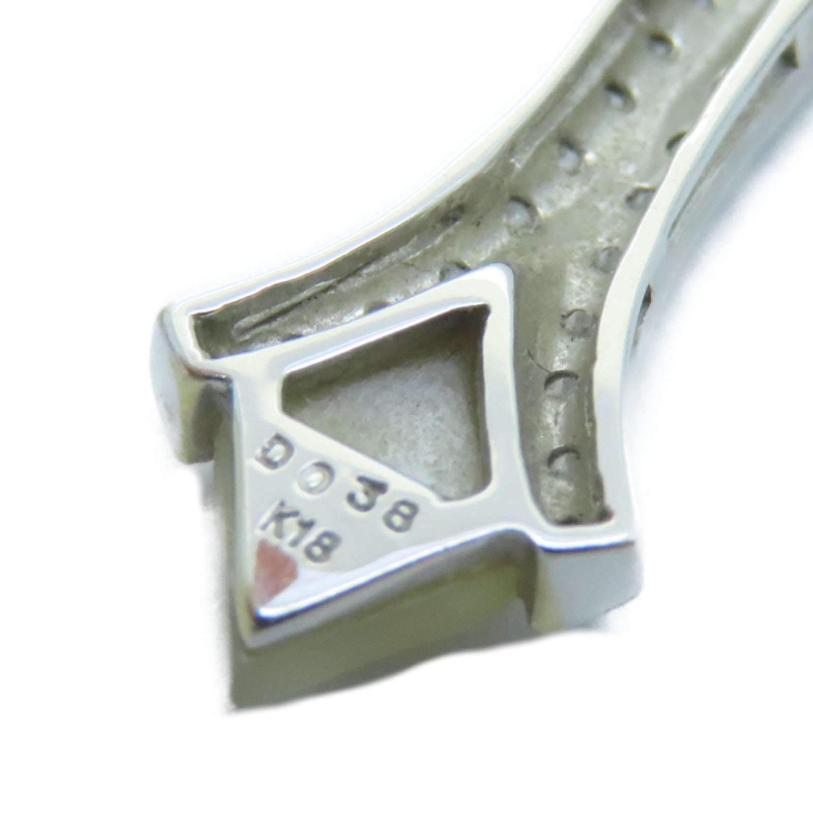 JEWELRY [Sharp Discount] 18K White Gold Pendant Top 0.38ct Diamond Pendant