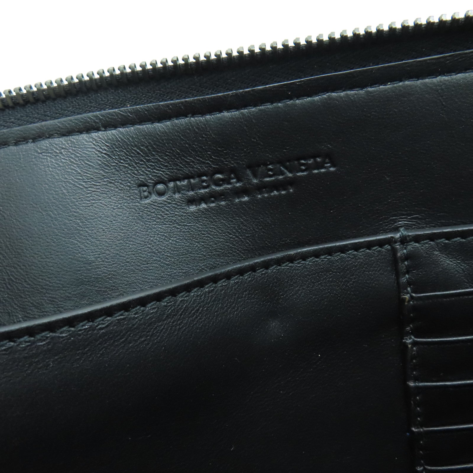 BOTTEGA VENETA 牛皮皮革Clutch Bag手拿包黑色