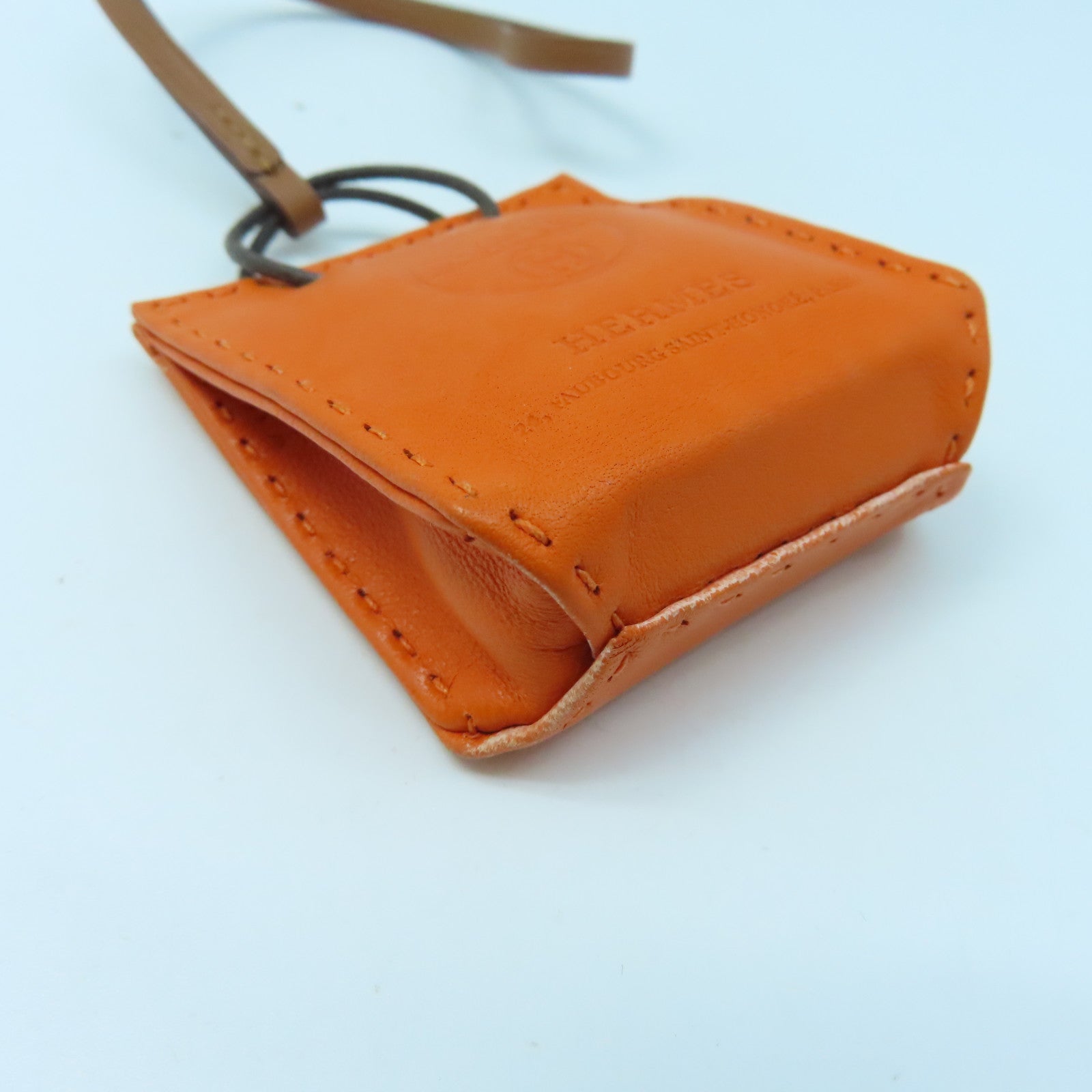 HERMES  Milo皮革/Swift皮革Orange Bag Charm掛飾橙色