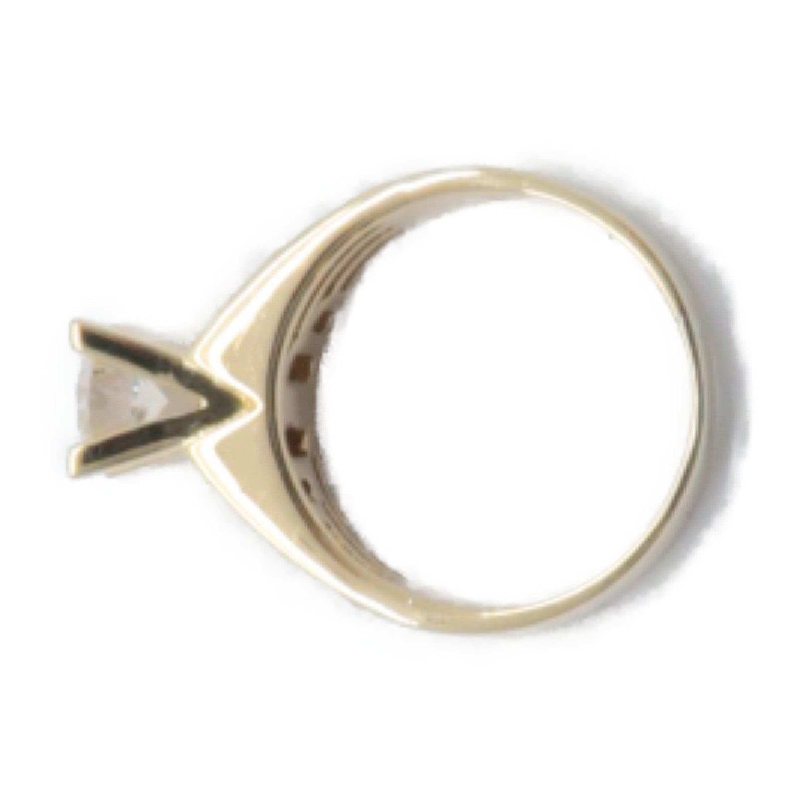 JEWELRY 18K黃金Diamond Ring 0.63ct鑽石戒指US#5