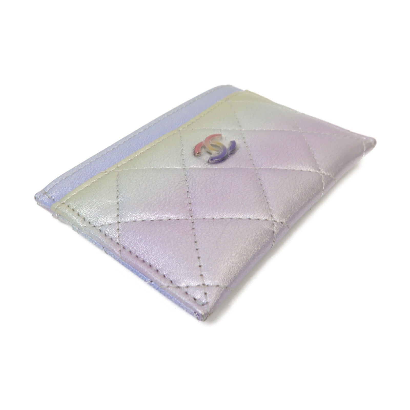 CHANEL 菱格牛皮皮革Card Case卡片套漸層色