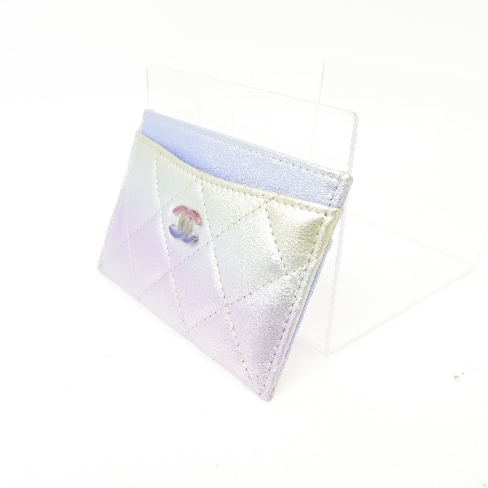 CHANEL 菱格牛皮皮革Card Case卡片套漸層色