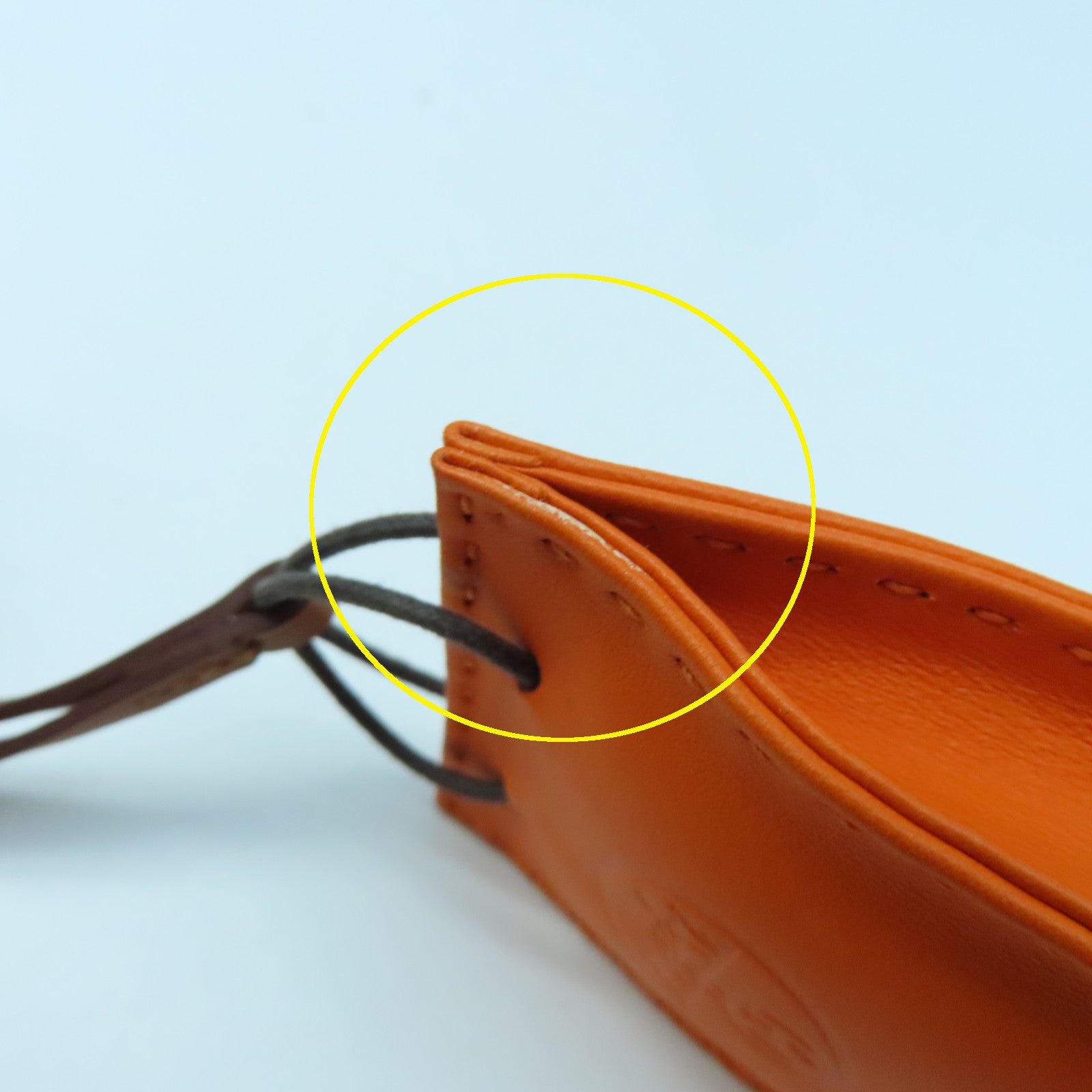 HERMES  Milo皮革/Swift皮革Orange Bag Charm掛飾橙色