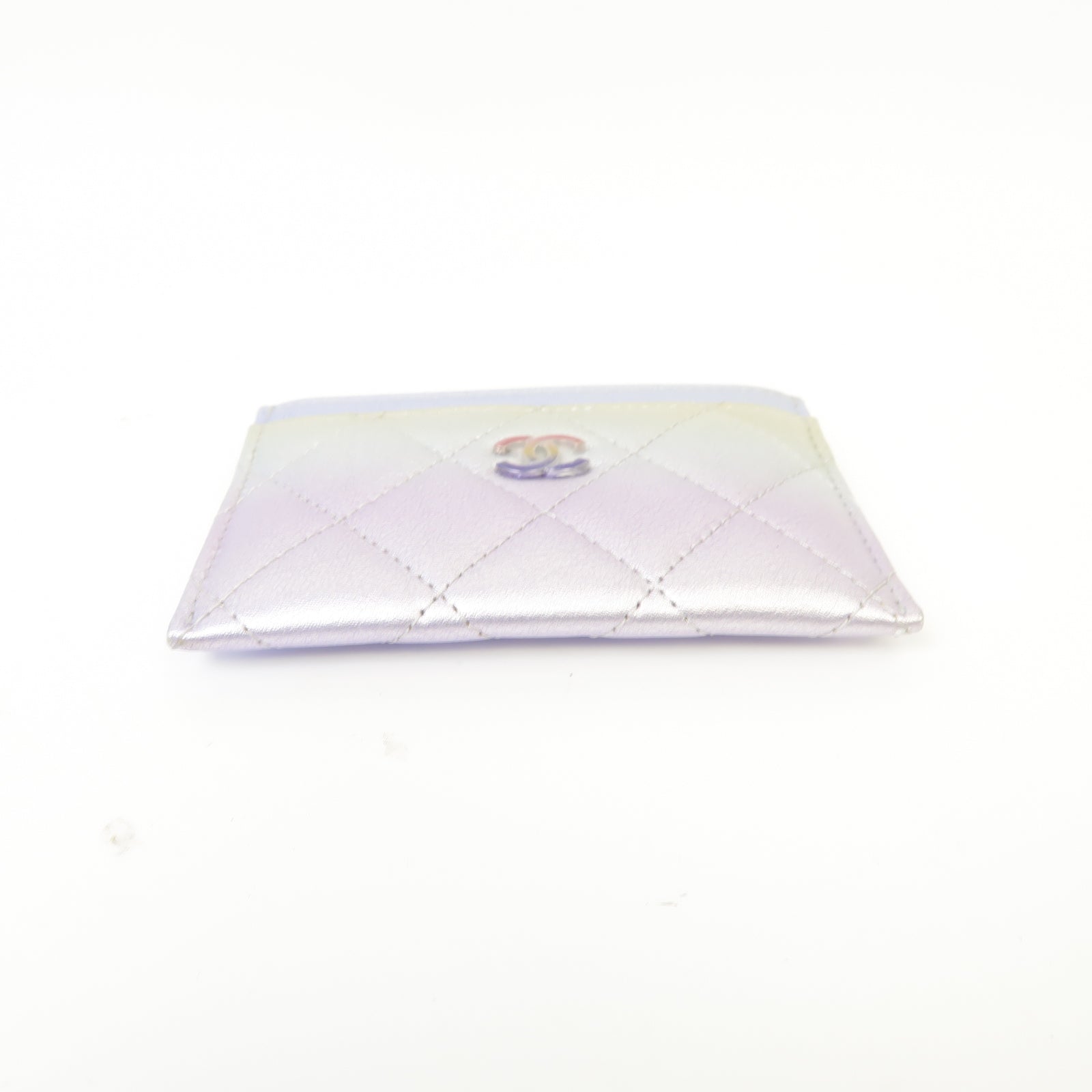 CHANEL 菱格牛皮皮革Card Case卡片套漸層色