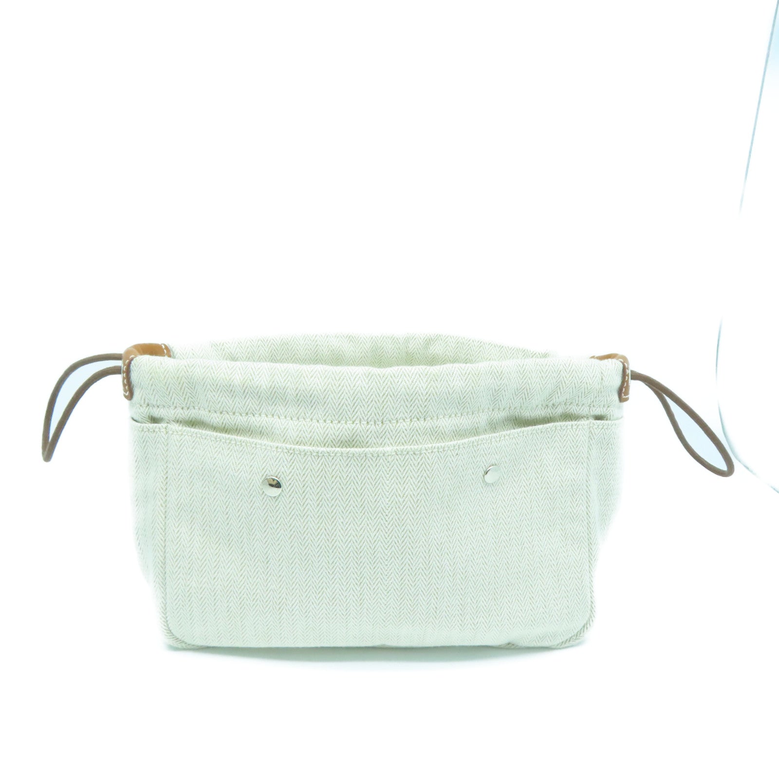 HERMES 【激减优惠】帆布Inner Bag手拿包米色