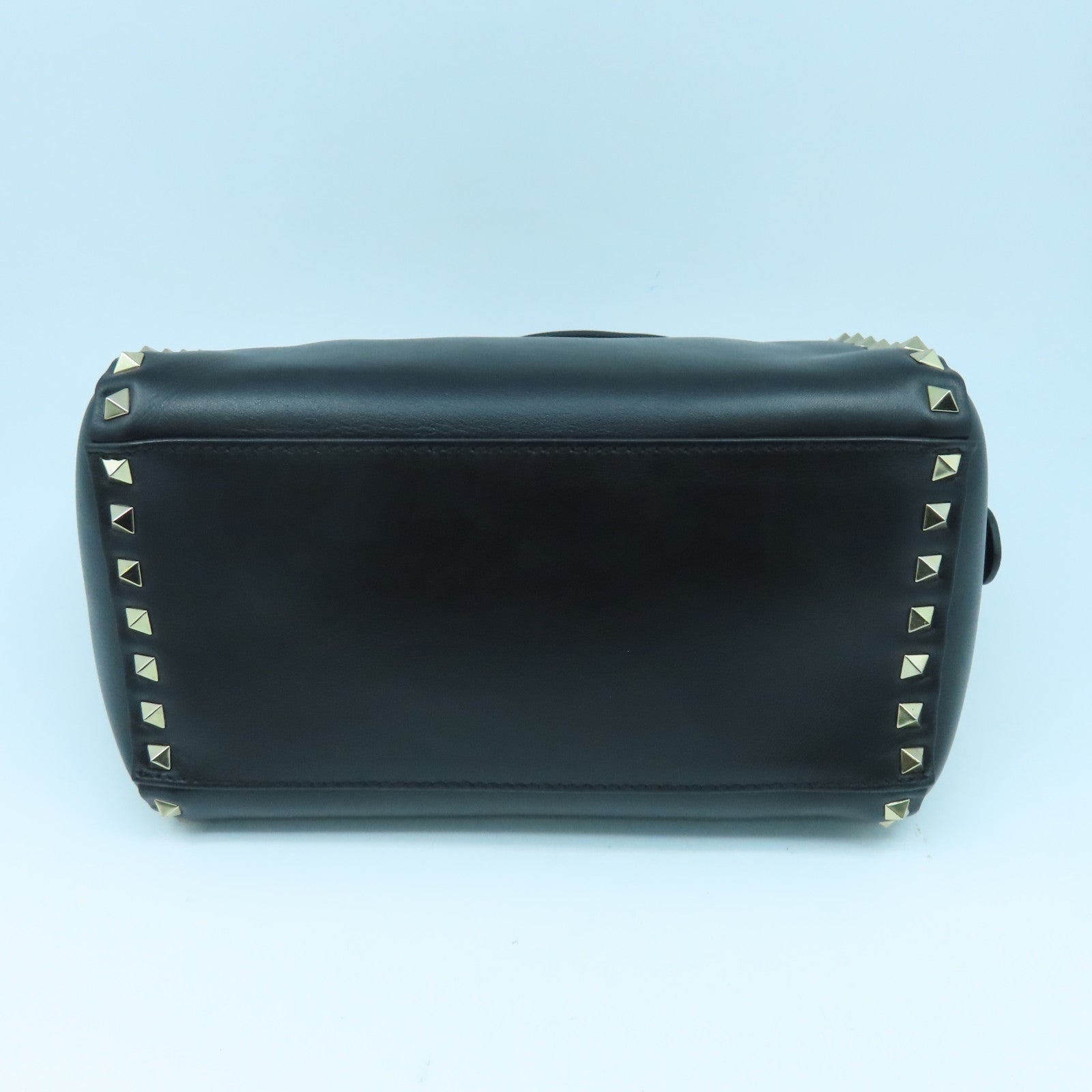 Valentino 牛皮皮革2way Shoulder Bag金扣手挽肩背兩用袋黑色