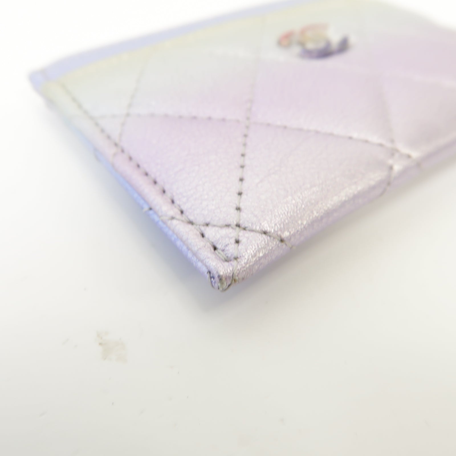 CHANEL 菱格牛皮皮革Card Case卡片套漸層色