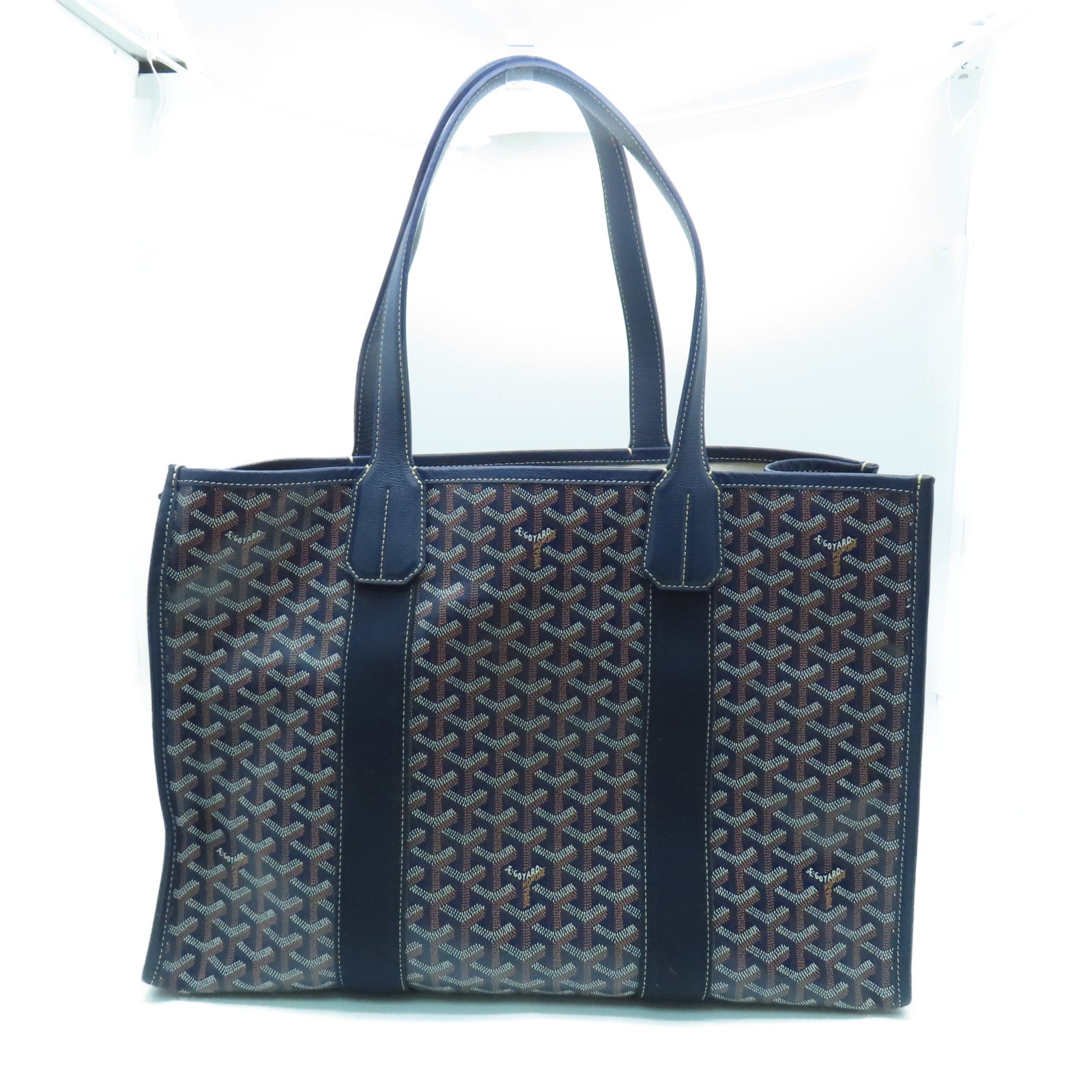 GOYARD 塗層帆布Villette Tote Bag MM手挽袋深藍色/藍色 Brand Off Hong Kong Online Store