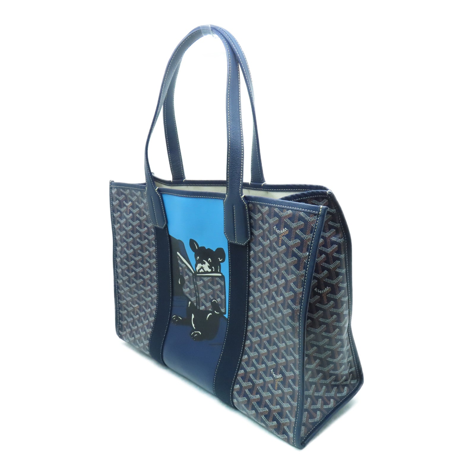 GOYARD 塗層帆布Villette Tote Bag MM手挽袋深藍色/藍色