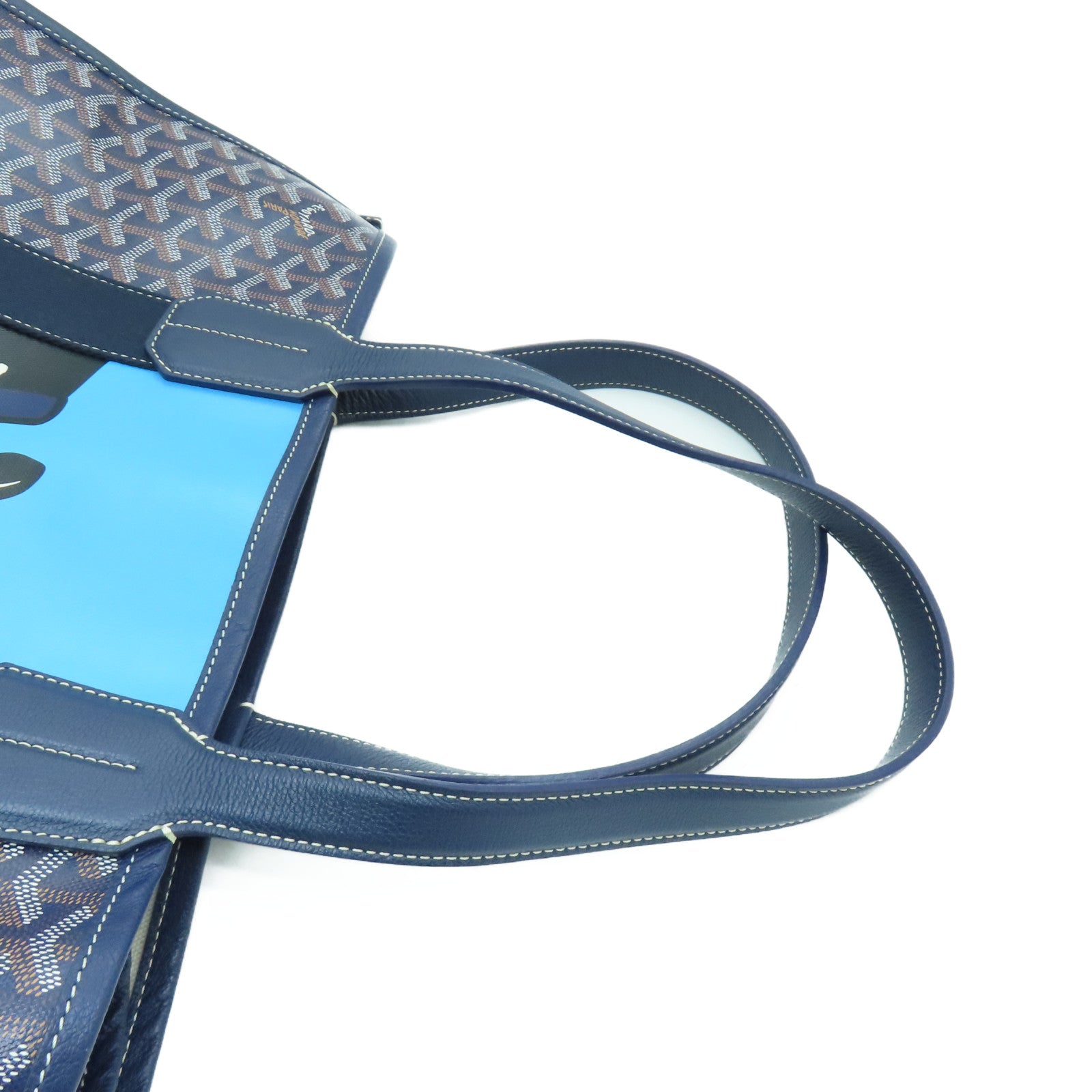 GOYARD 塗層帆布Villette Tote Bag MM手挽袋深藍色/藍色 Brand Off Hong Kong Online Store