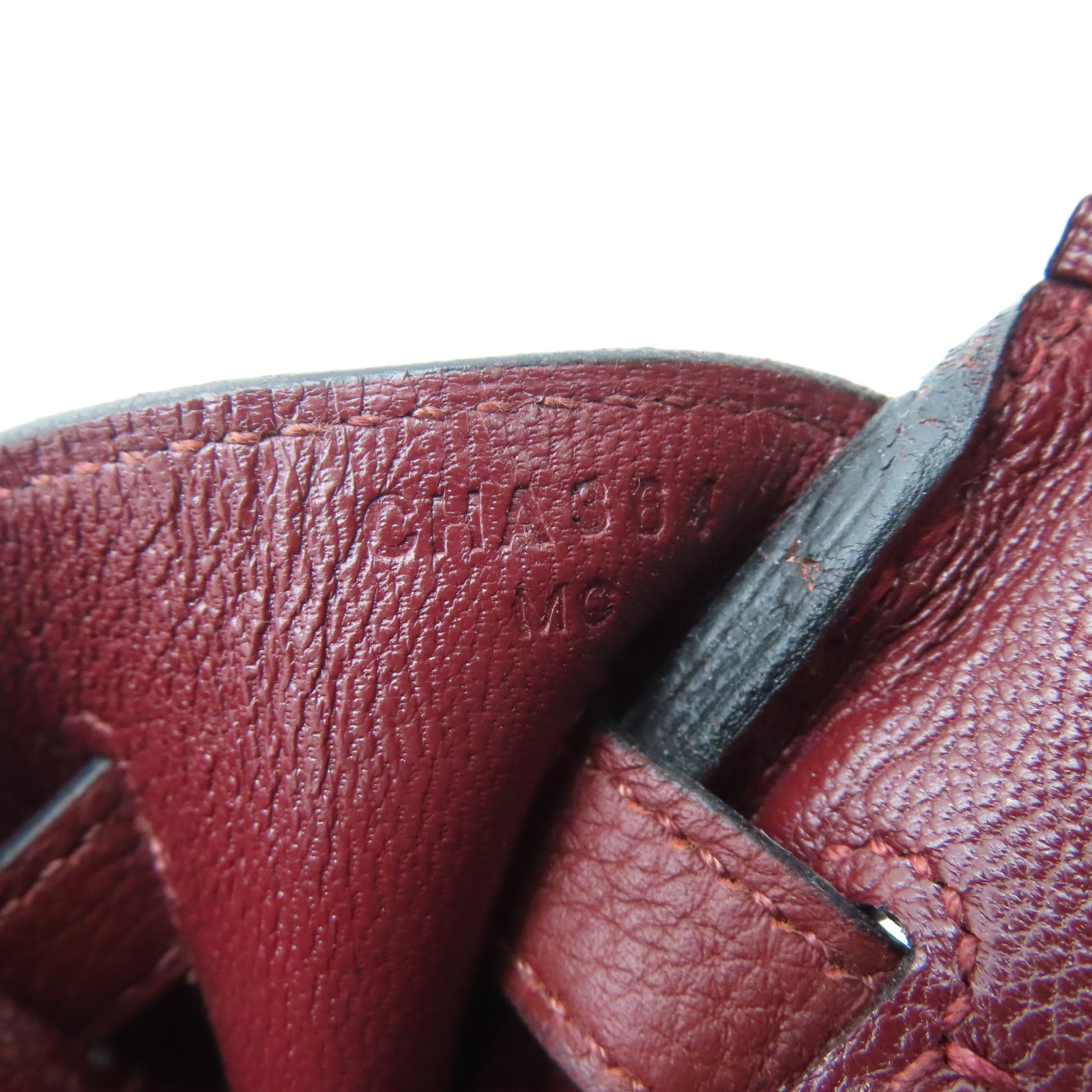 HERMES Taurillon Clemence皮革Birkin 25金扣手挽袋爱马仕红色