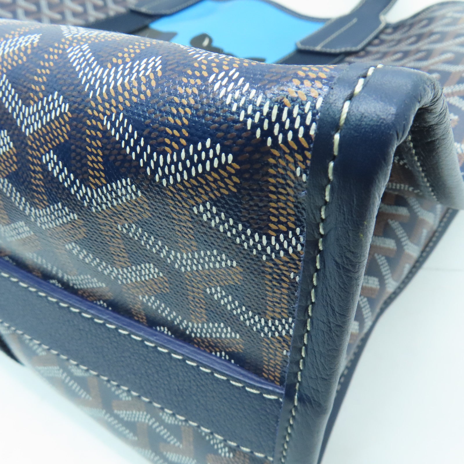GOYARD 塗層帆布Villette Tote Bag MM手挽袋深藍色/藍色