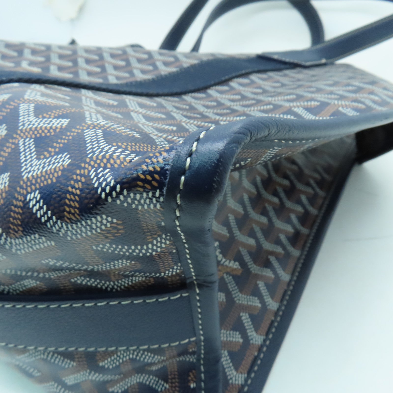 GOYARD 塗層帆布Villette Tote Bag MM手挽袋深藍色/藍色