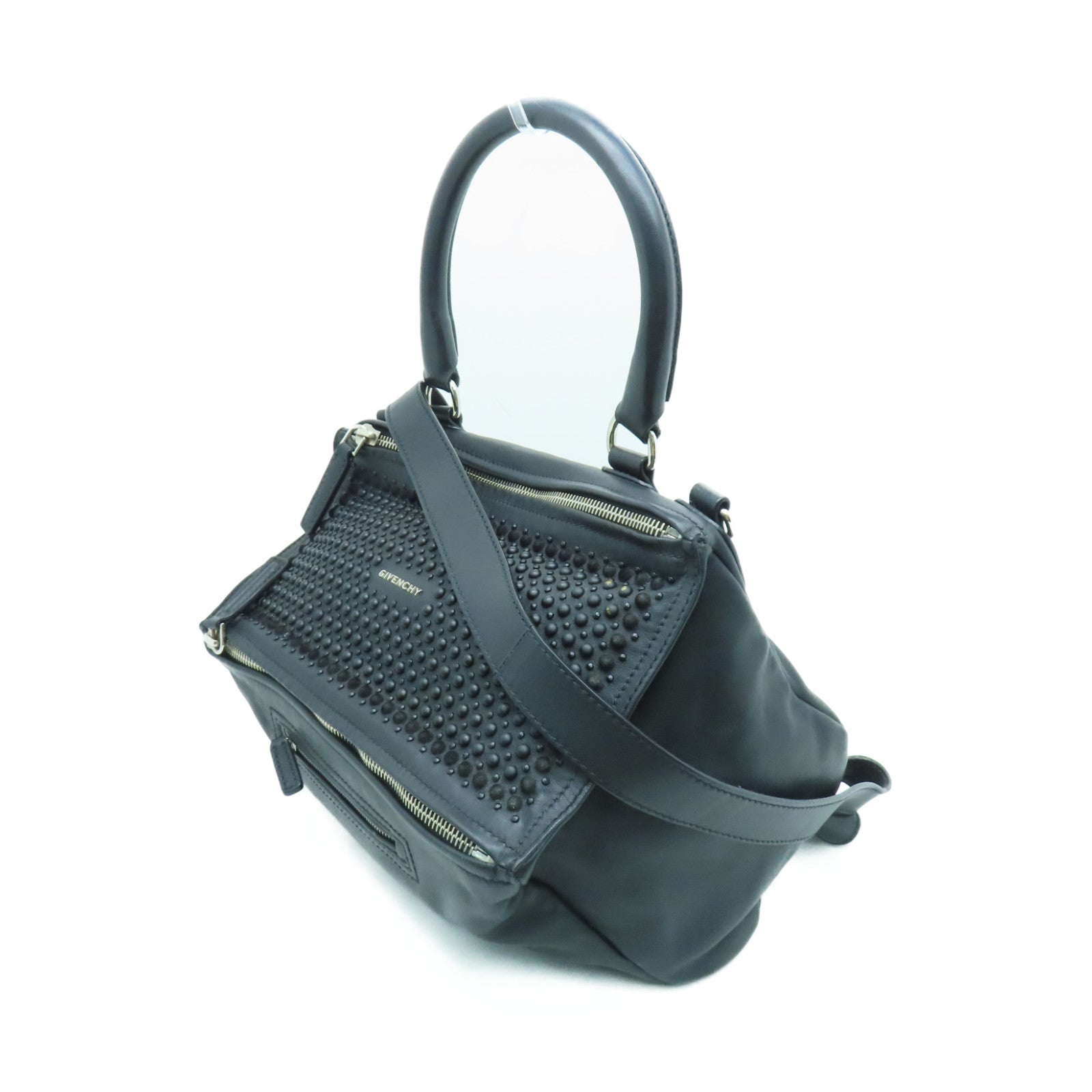 GIVENCHY 牛皮皮革Pandora肩背袋黑色