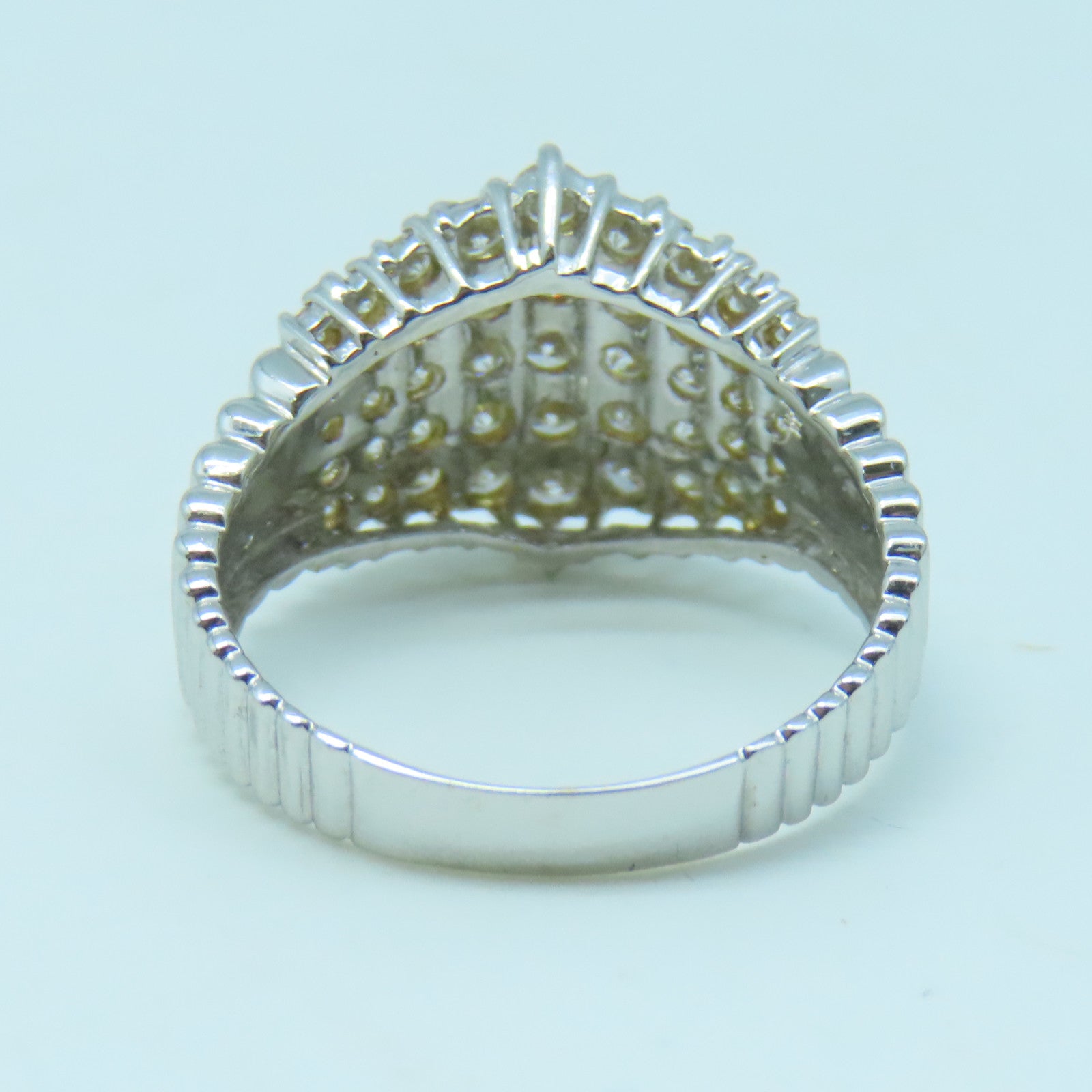 JEWELRY 18K White Gold Diamond Ring 1.03ct Diamond Ring US#6.75