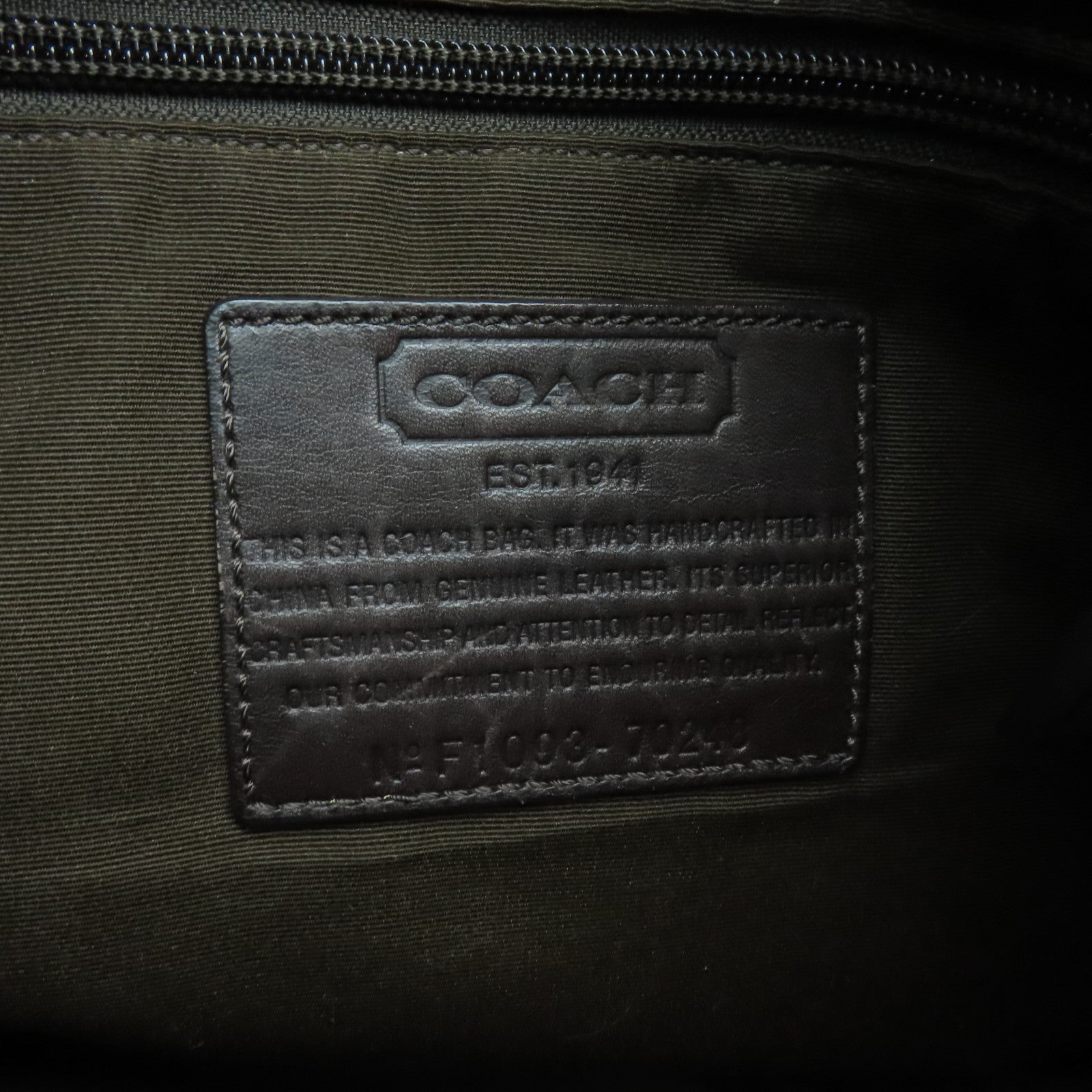 COACH cowhide leather Shoulder Bag silver buckle shoulder bag brown