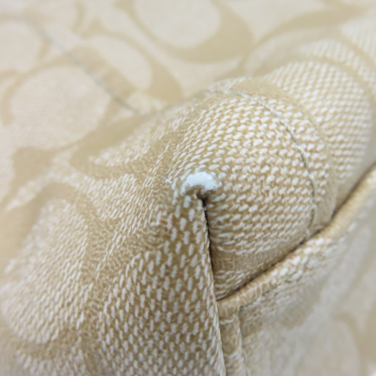 COACH 塗層帆布2Way Shoulder Bag手挽肩背兩用袋啡色/粉紅色