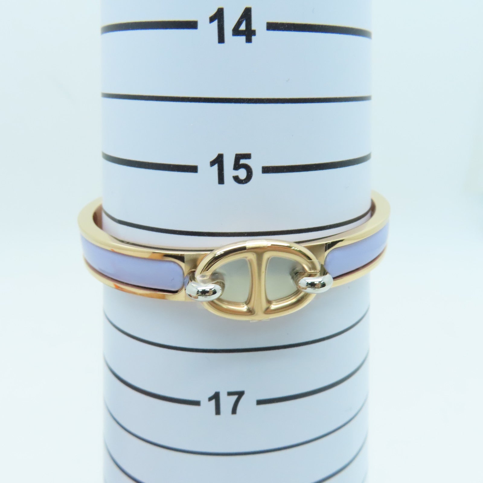 HERMES 金屬Bracelet金扣手鐲紫色