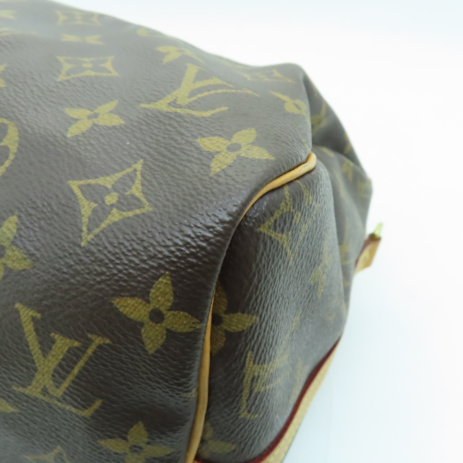 LOUIS VUITTON Monogram Speedy Bandouliere 30金扣手挽肩背兩用袋啡色