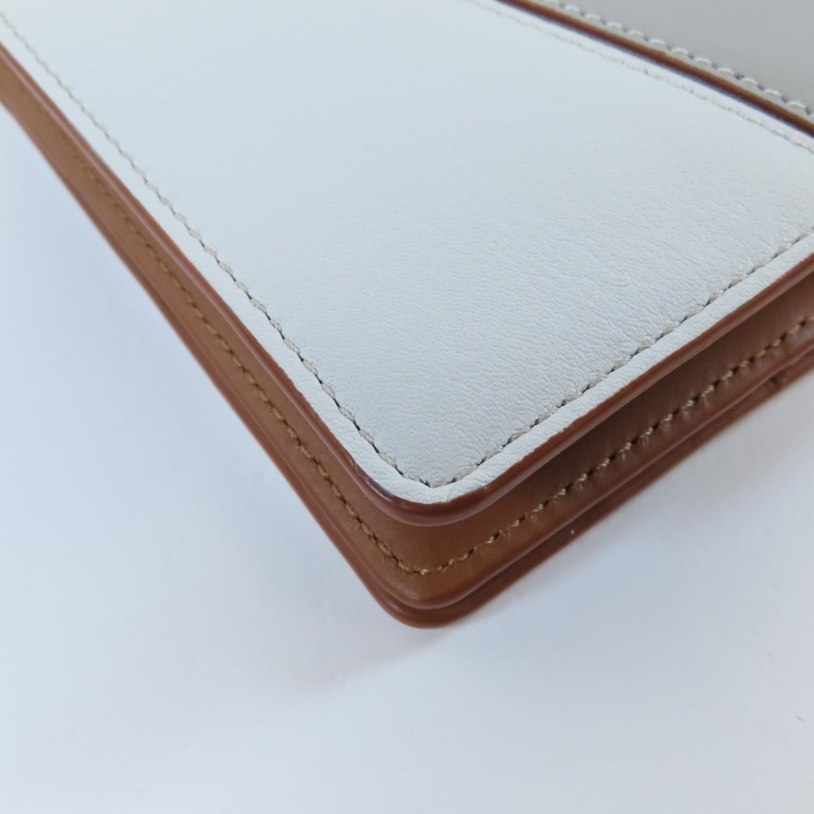 LOEWE 牛皮皮革Puzzle Zip Wallet金扣錢包灰色/啡色