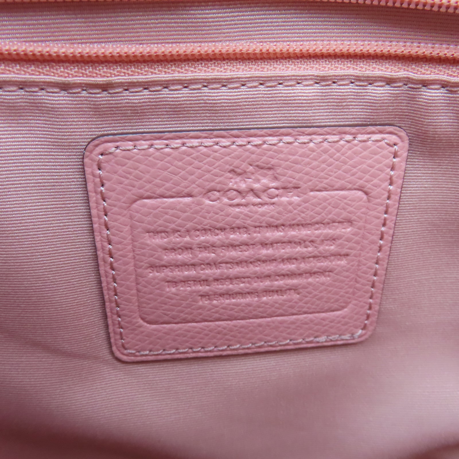 COACH 塗層帆布2Way Shoulder Bag手挽肩背兩用袋啡色/粉紅色