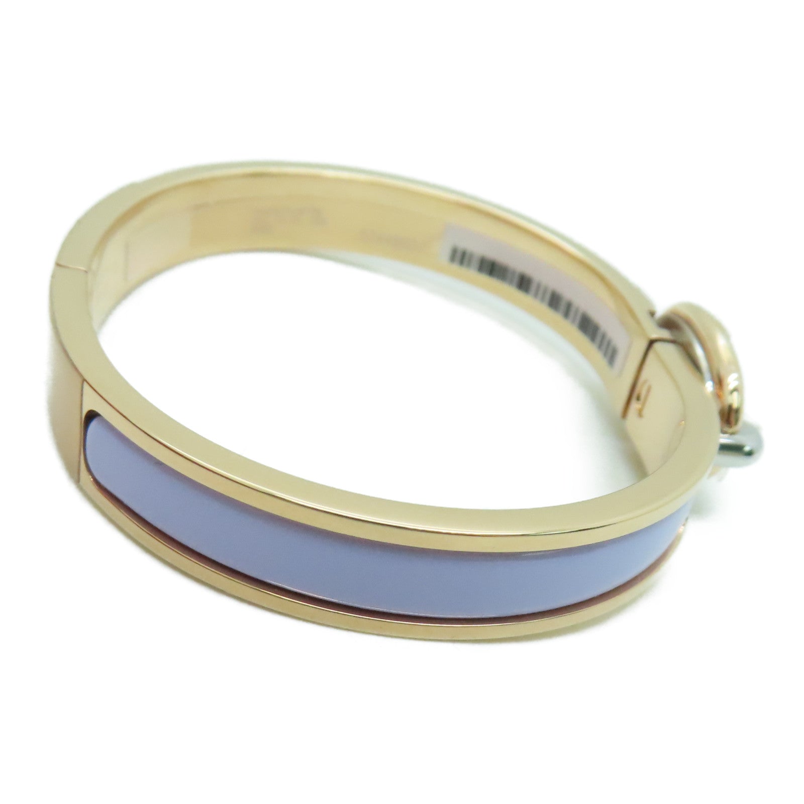 HERMES 金屬Bracelet金扣手鐲紫色