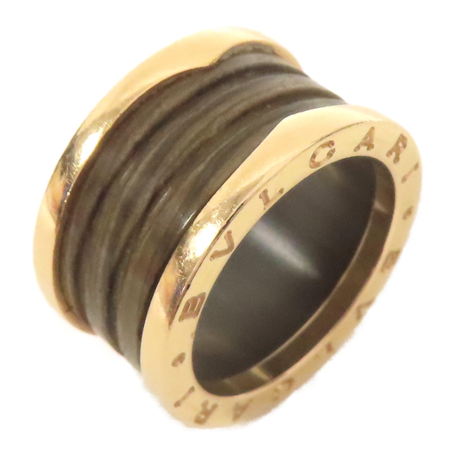 BVLGARI 18K玫瑰金Ring戒指US#6.25玫瑰金色/啡色