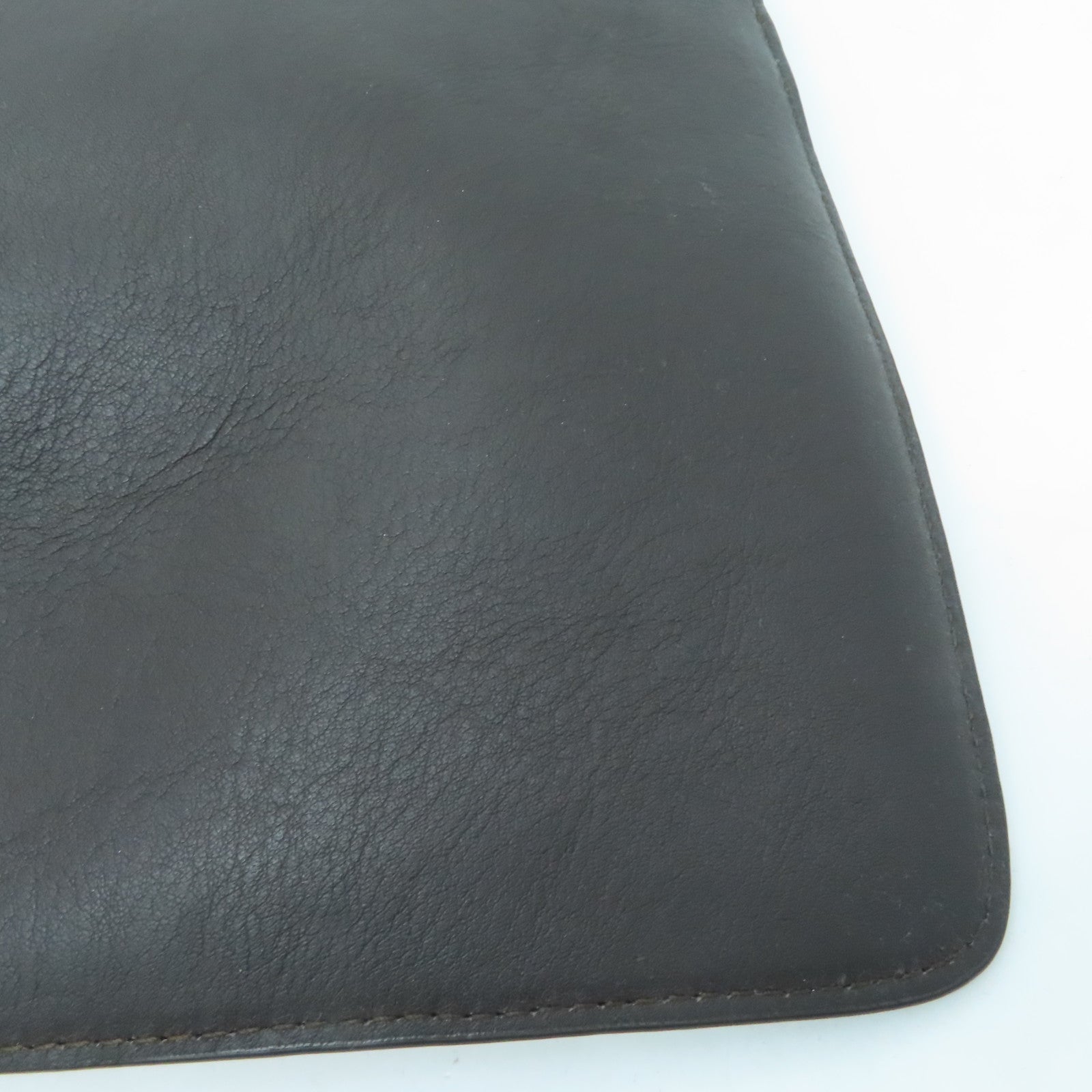 MCM 皮革Clutch Bag金扣手拿包黑色/啡色