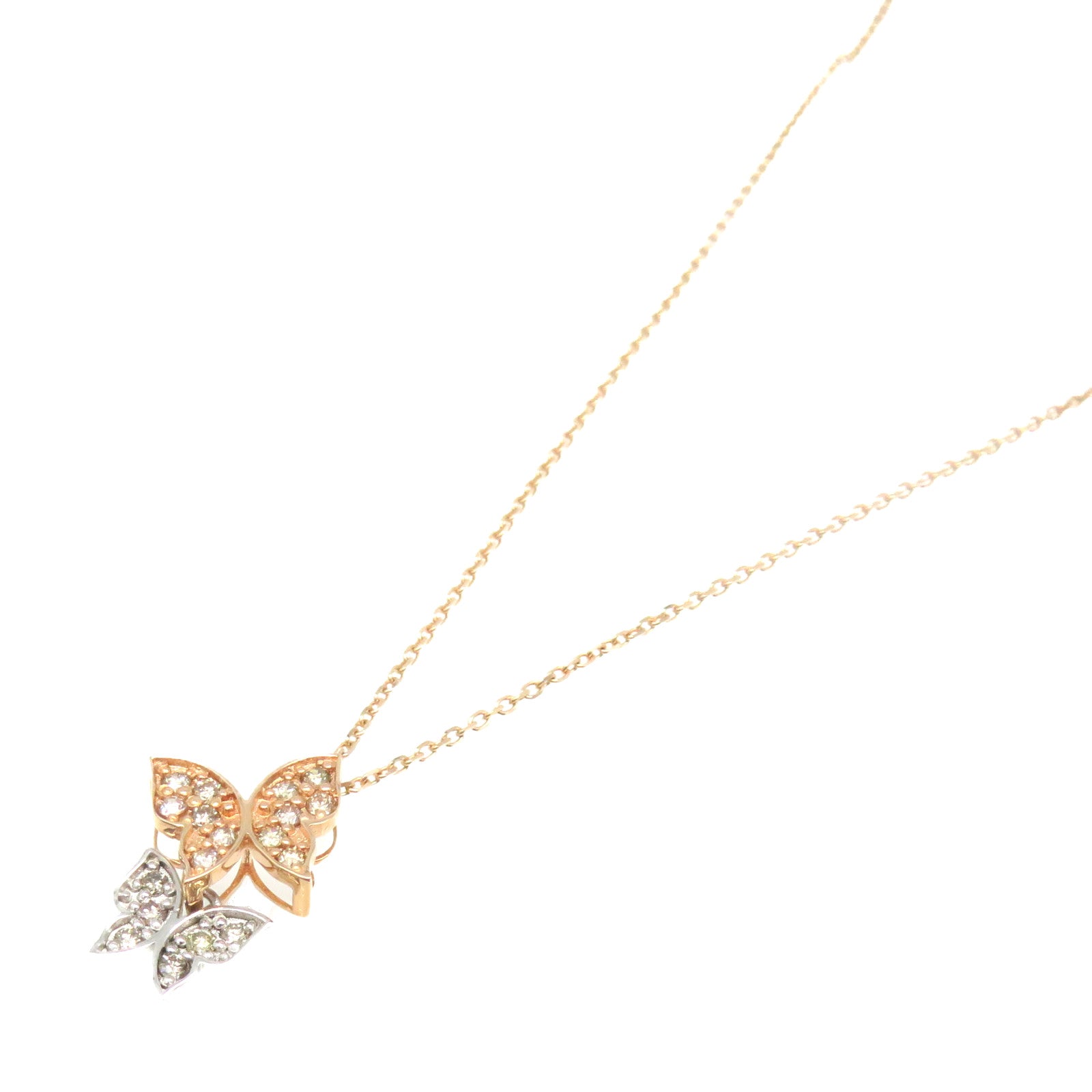 JEWELRY 18K白金/18K玫瑰金0.20ct鑽石Diamond Necklace項鏈