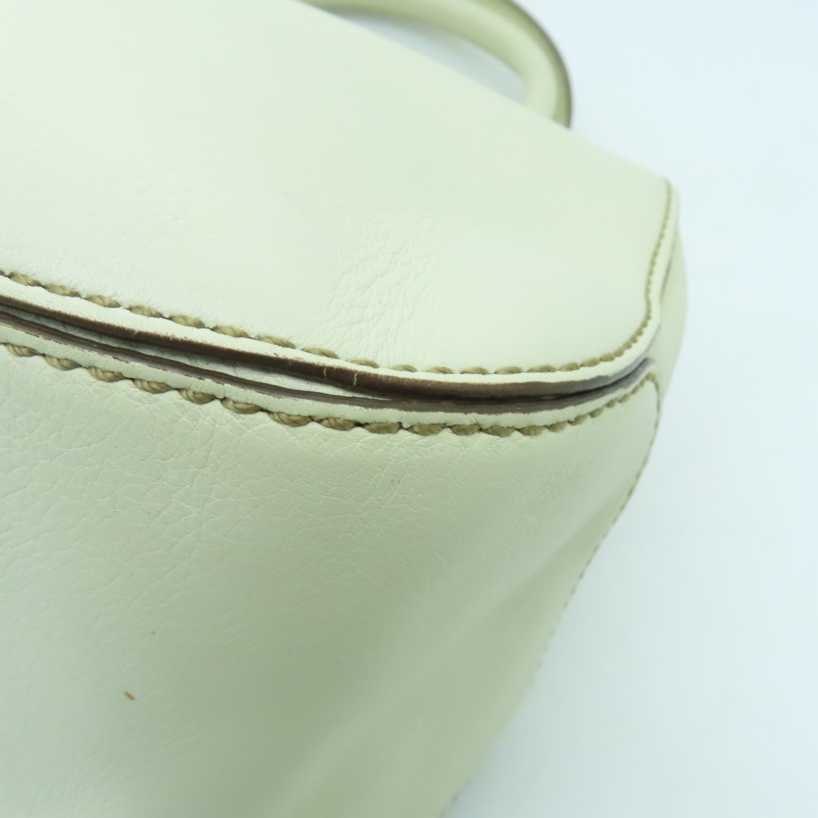 TOD'S cowhide leather Shoulder Bag silver buckle shoulder bag white