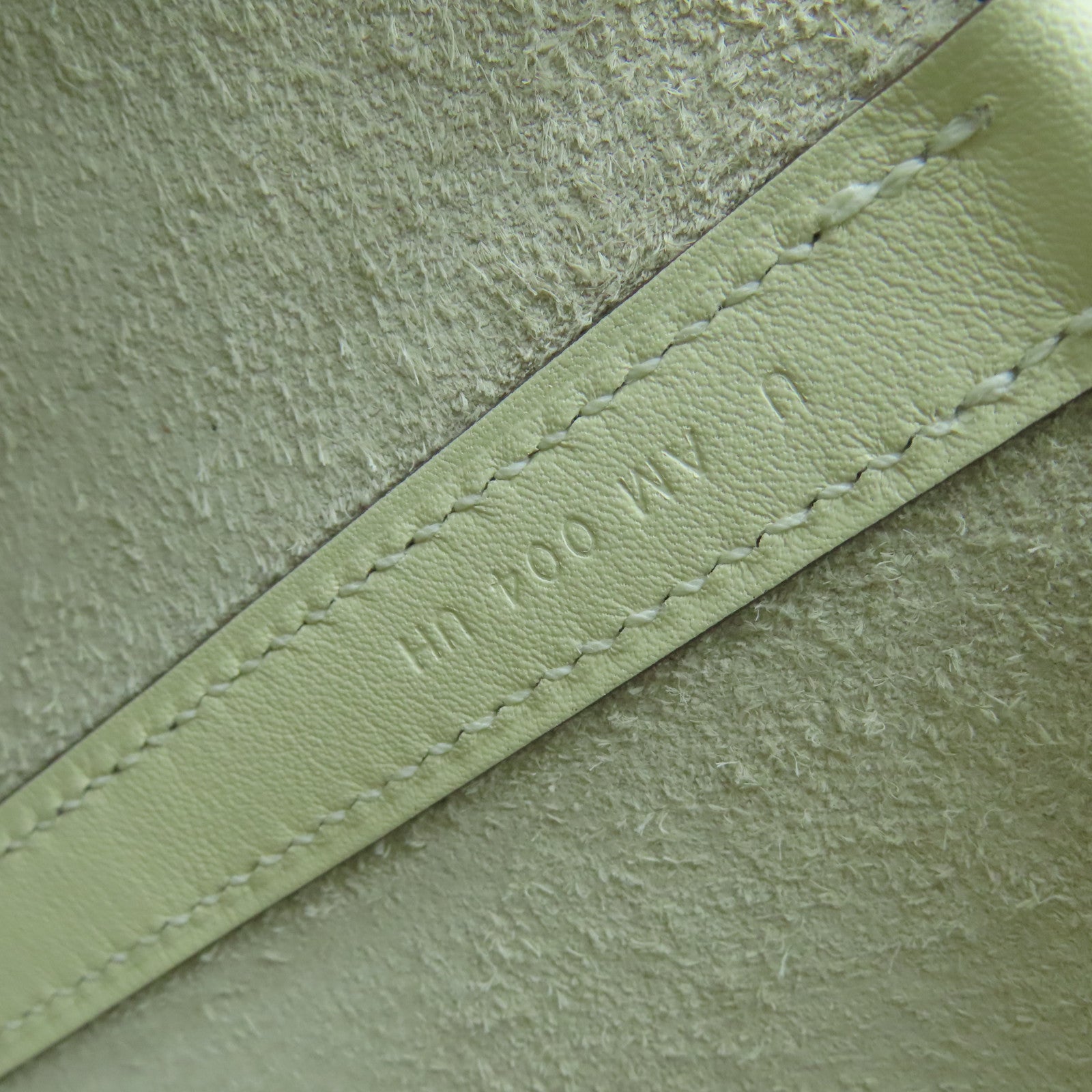 HERMES Swift皮革Picotin Lucky Daisy PM银扣手挽袋Nata白色/绿色