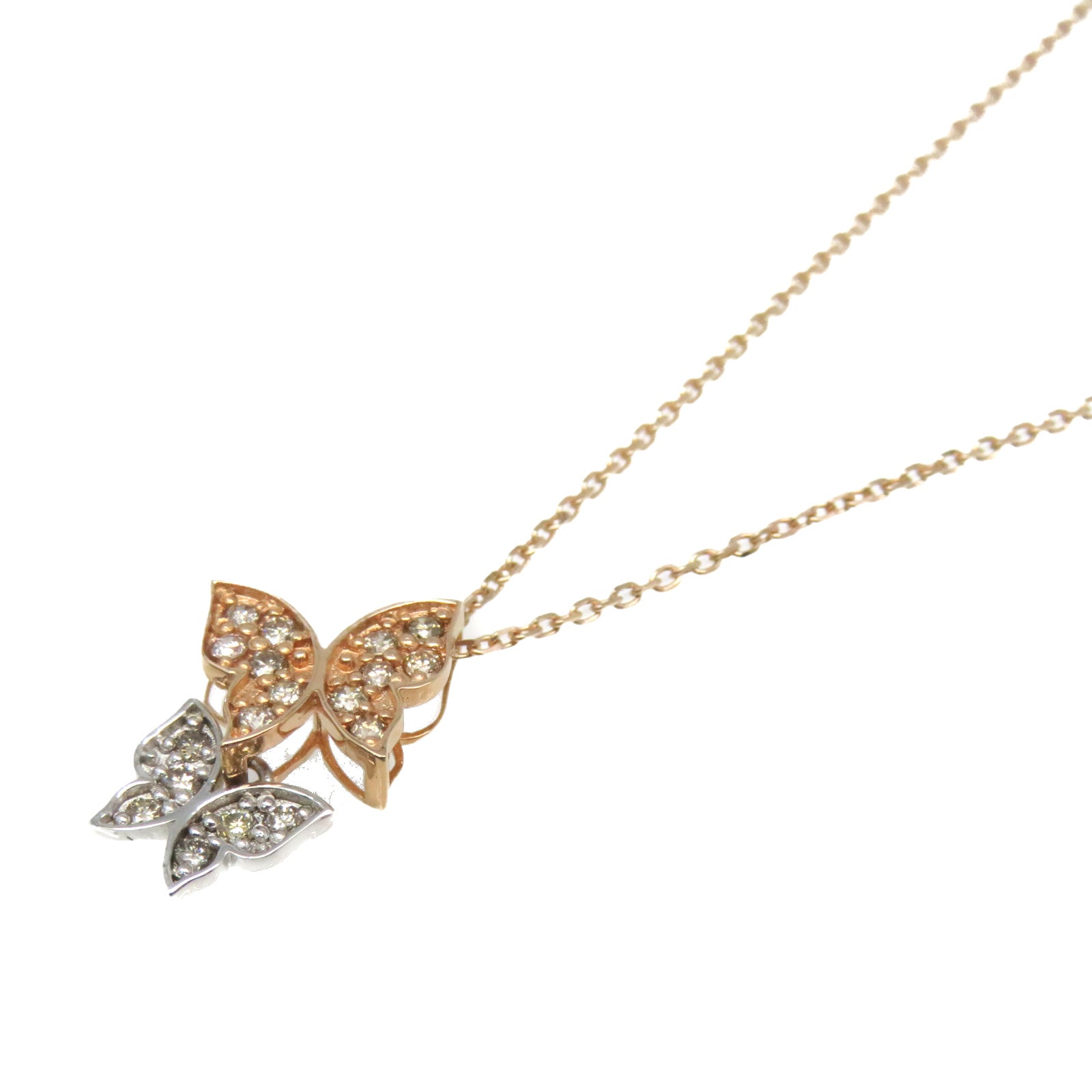 JEWELRY 18K白金/18K玫瑰金0.20ct鑽石Diamond Necklace項鏈