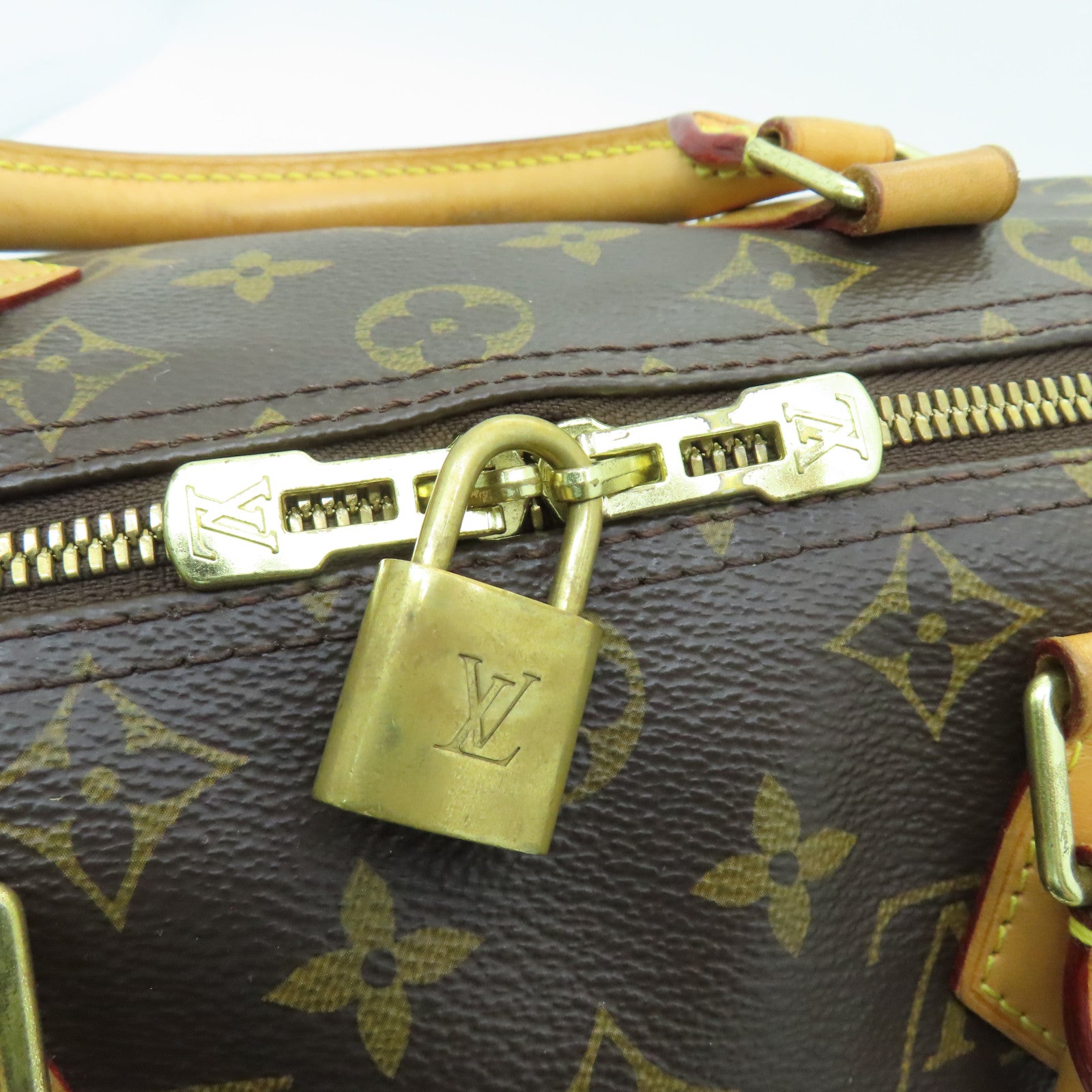 LOUIS VUITTON Monogram Speedy Bandouliere 30金扣手挽肩背兩用袋啡色