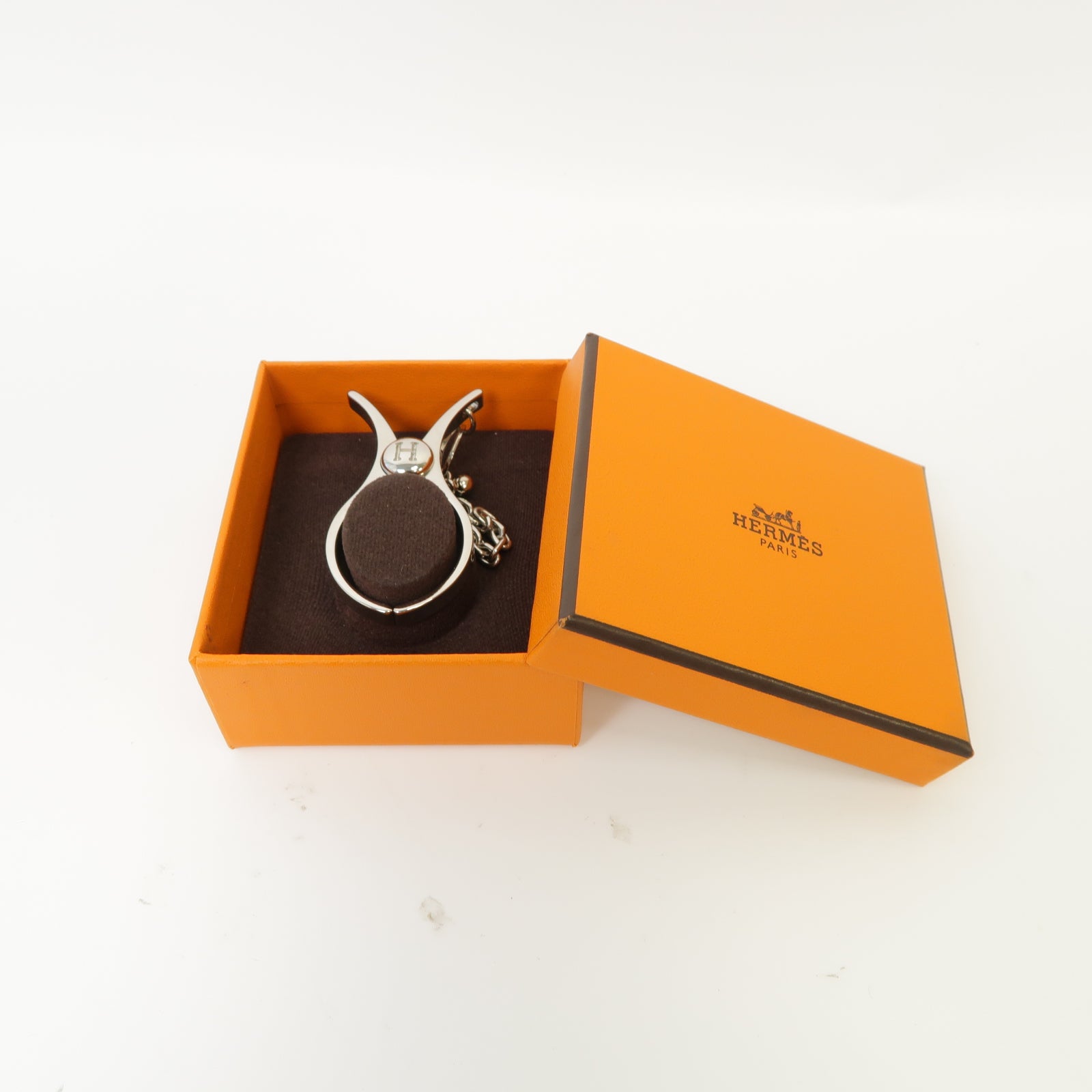 HERMES 金屬Filou Glove Clip手套夾銀色