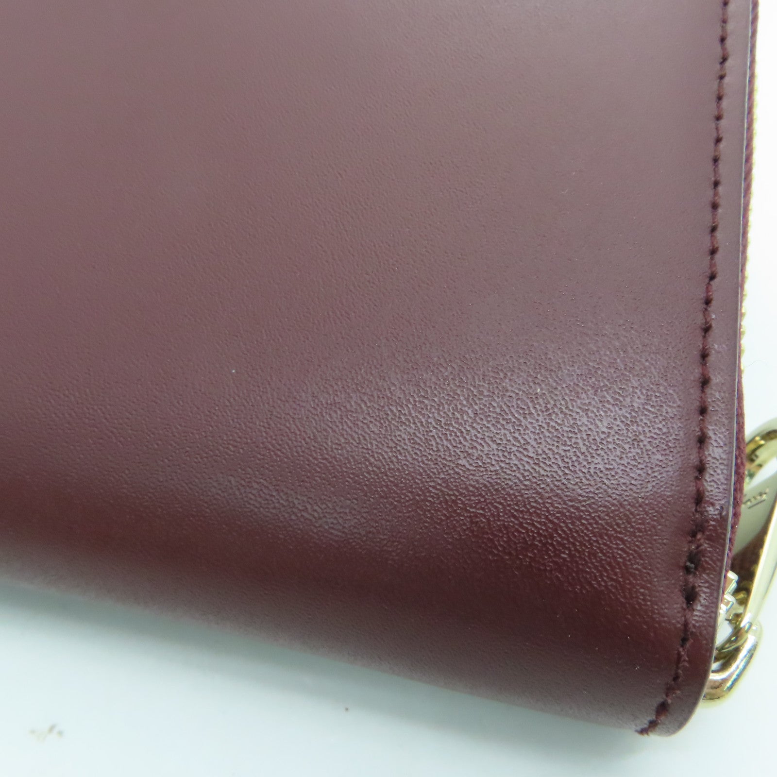 Salvatore Ferragamo 牛皮皮革Long Wallet金扣长钱包红色