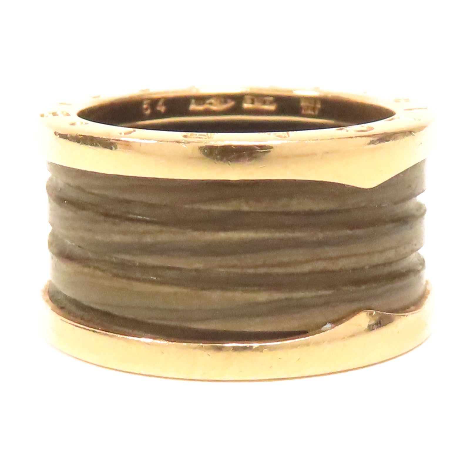 BVLGARI 18K玫瑰金Ring戒指US#6.25玫瑰金色/啡色