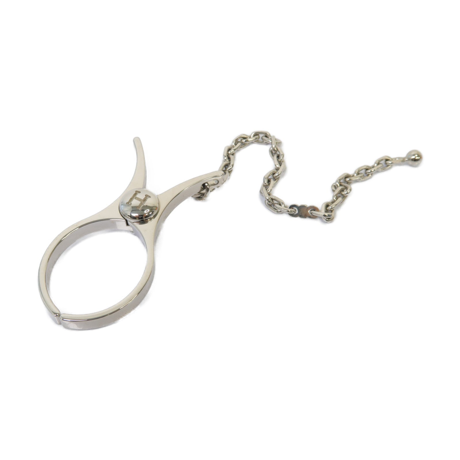 HERMES 金屬Filou Glove Clip手套夾銀色