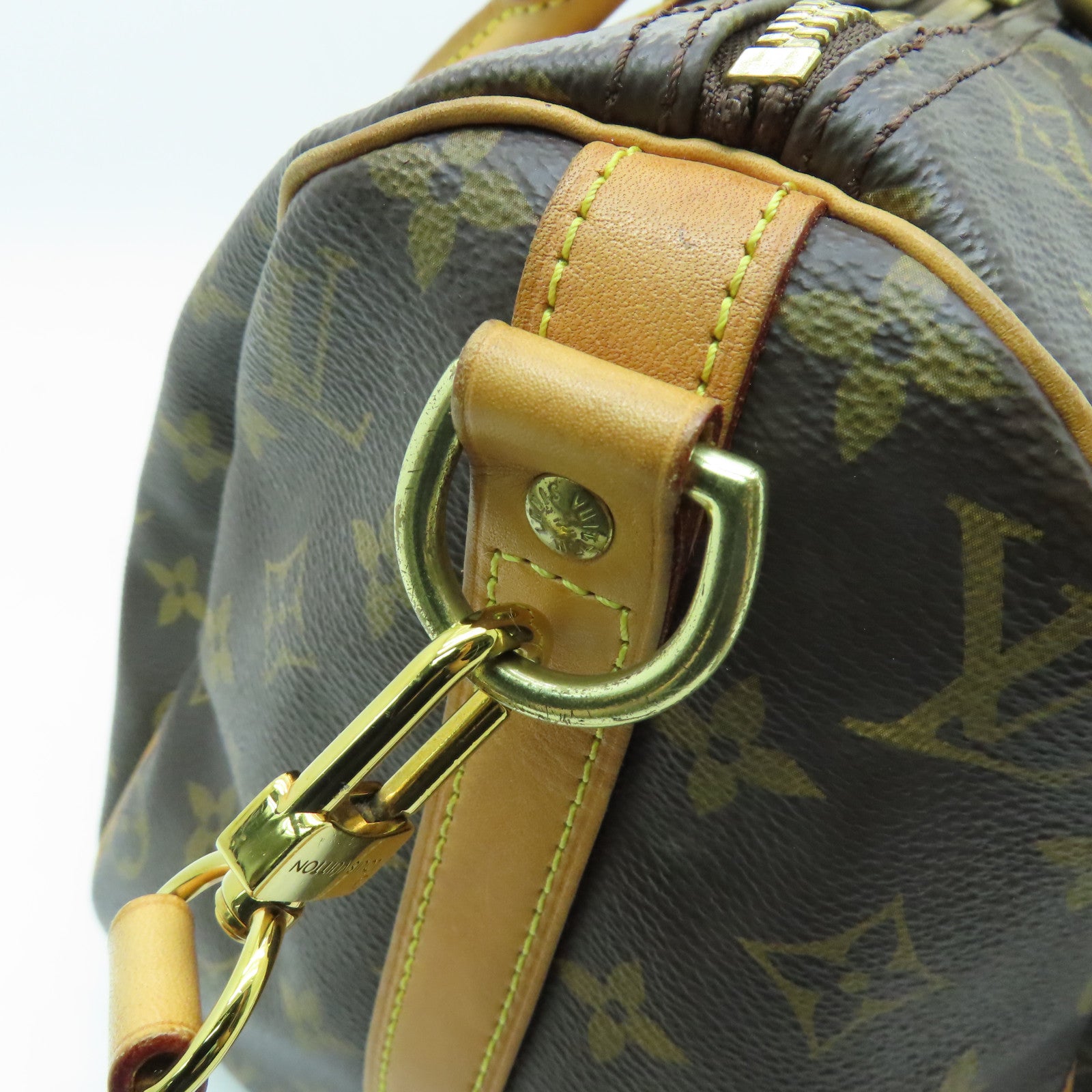 LOUIS VUITTON Monogram Speedy Bandouliere 30金扣手挽肩背兩用袋啡色
